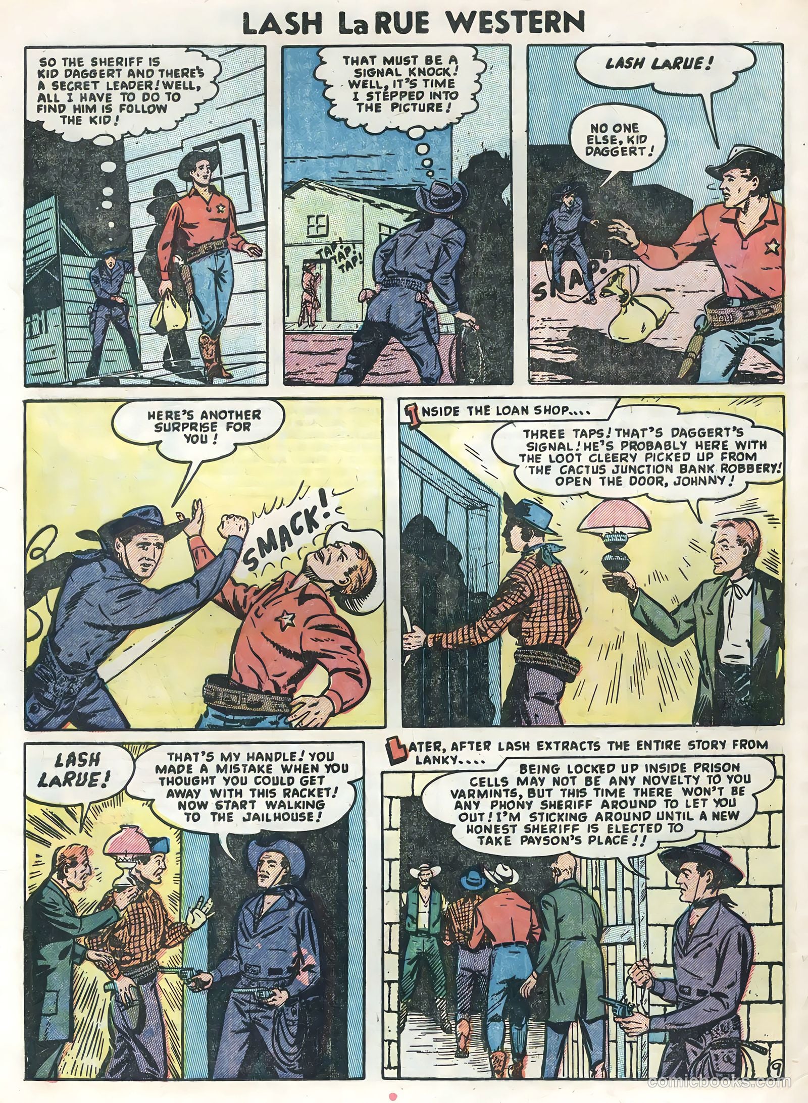 Lash La Rue Western #47 (1954) — page 32 of 36