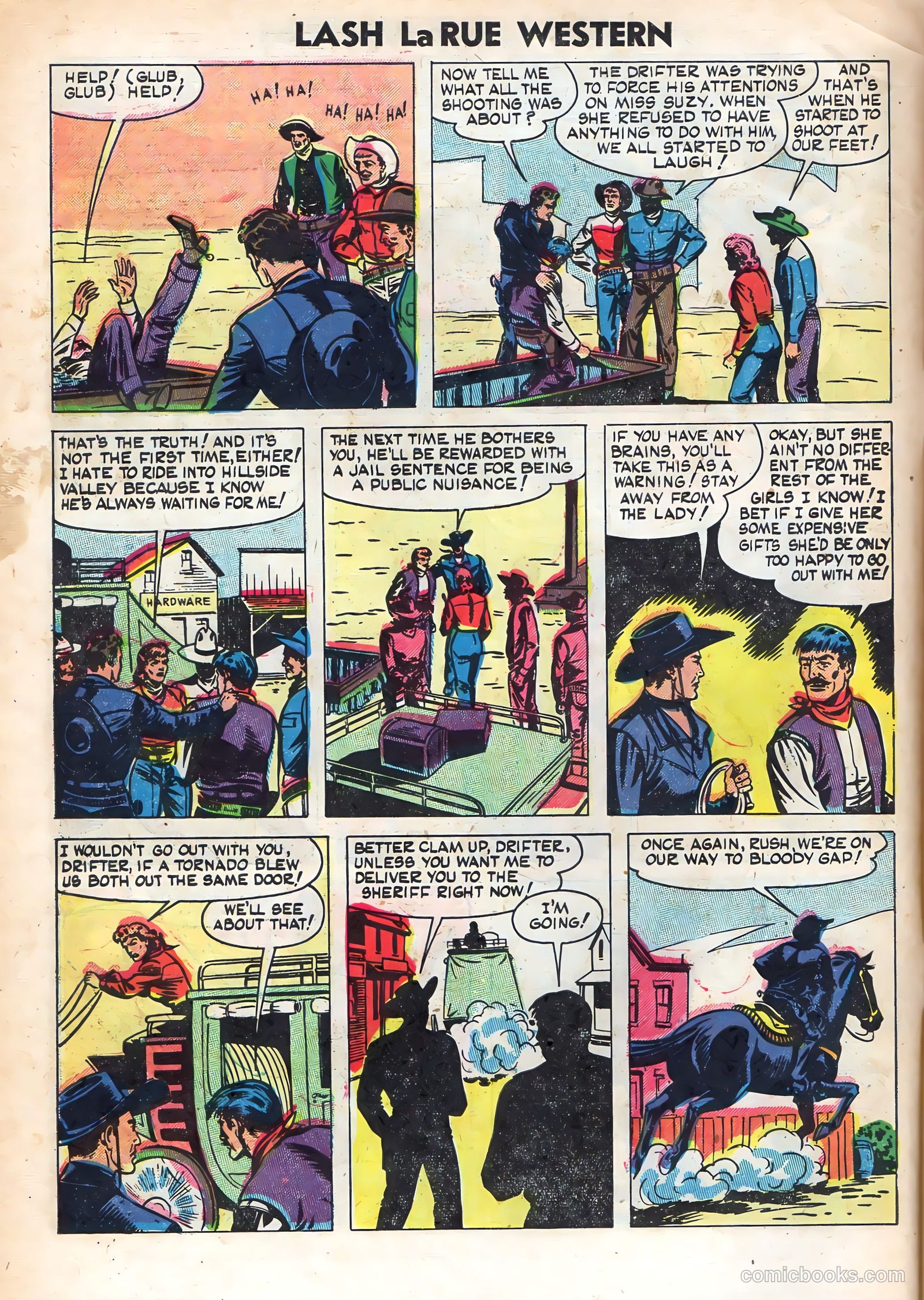 Lash La Rue Western #48 (1954) — page 6 of 36