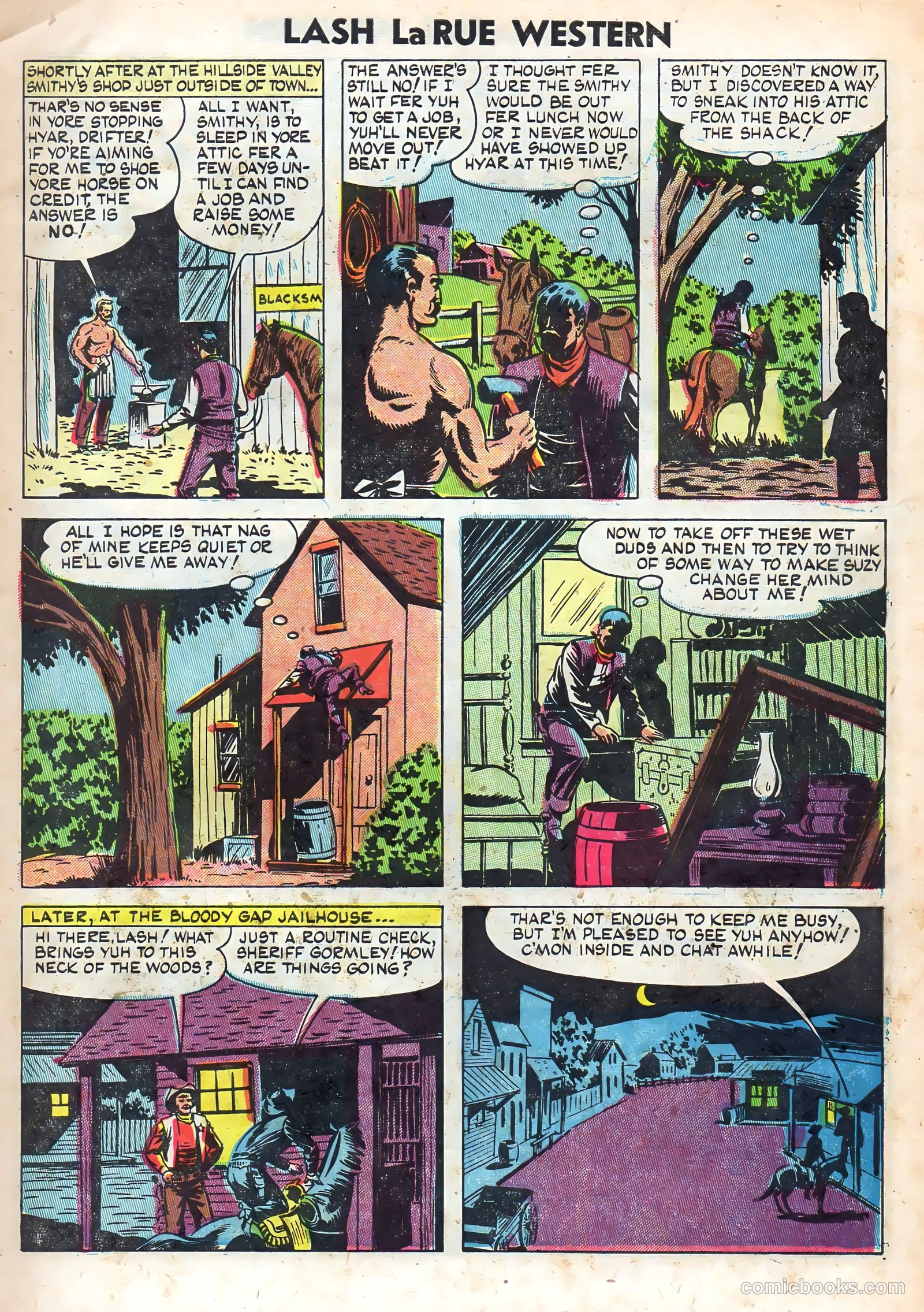 Lash La Rue Western #48 (1954) — page 7 of 36