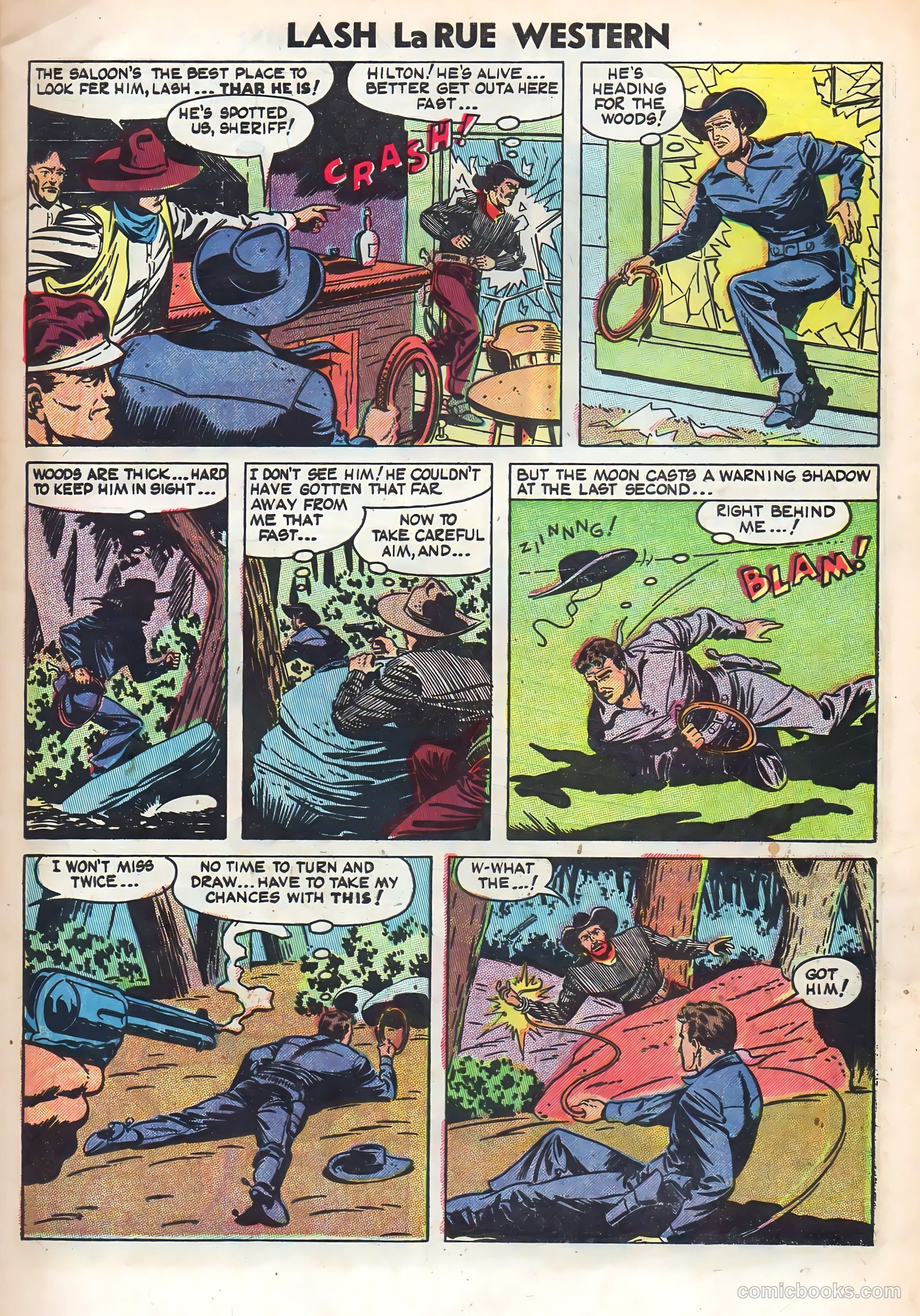 Lash La Rue Western #48 (1954) — page 9 of 36