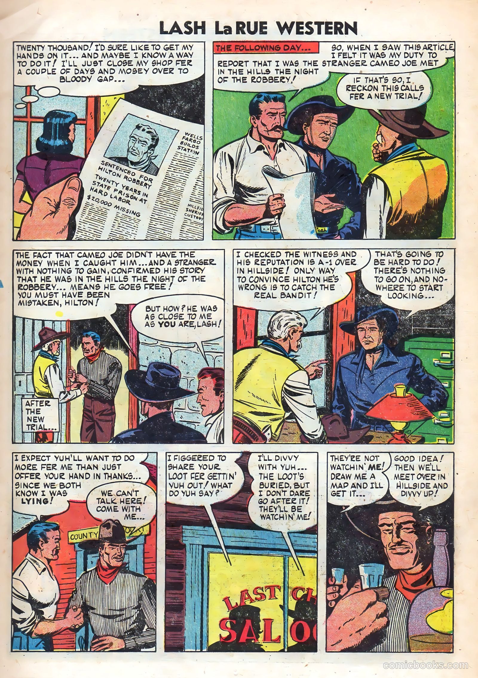 Lash La Rue Western #48 (1954) — page 11 of 36