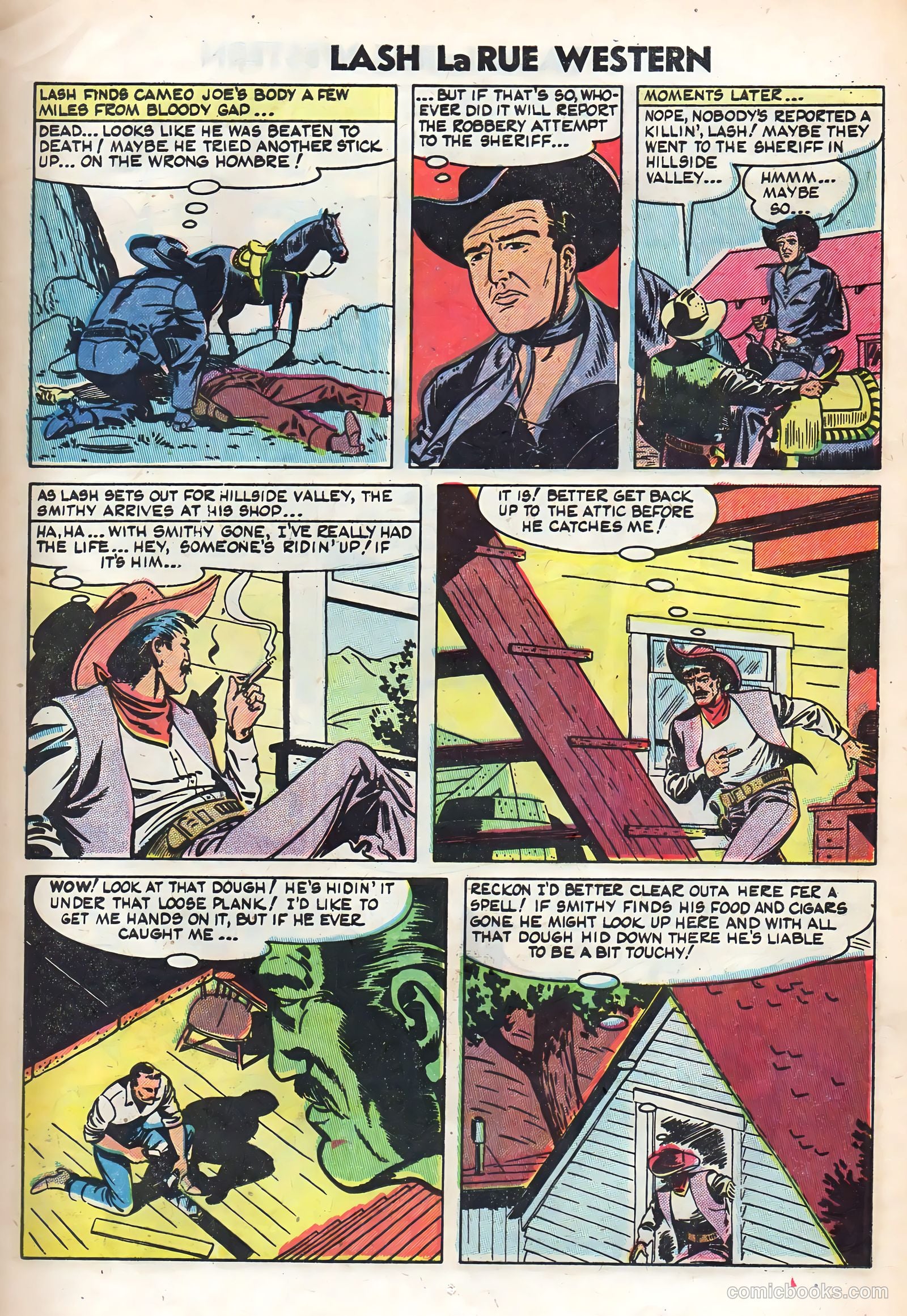 Lash La Rue Western #48 (1954) — page 13 of 36