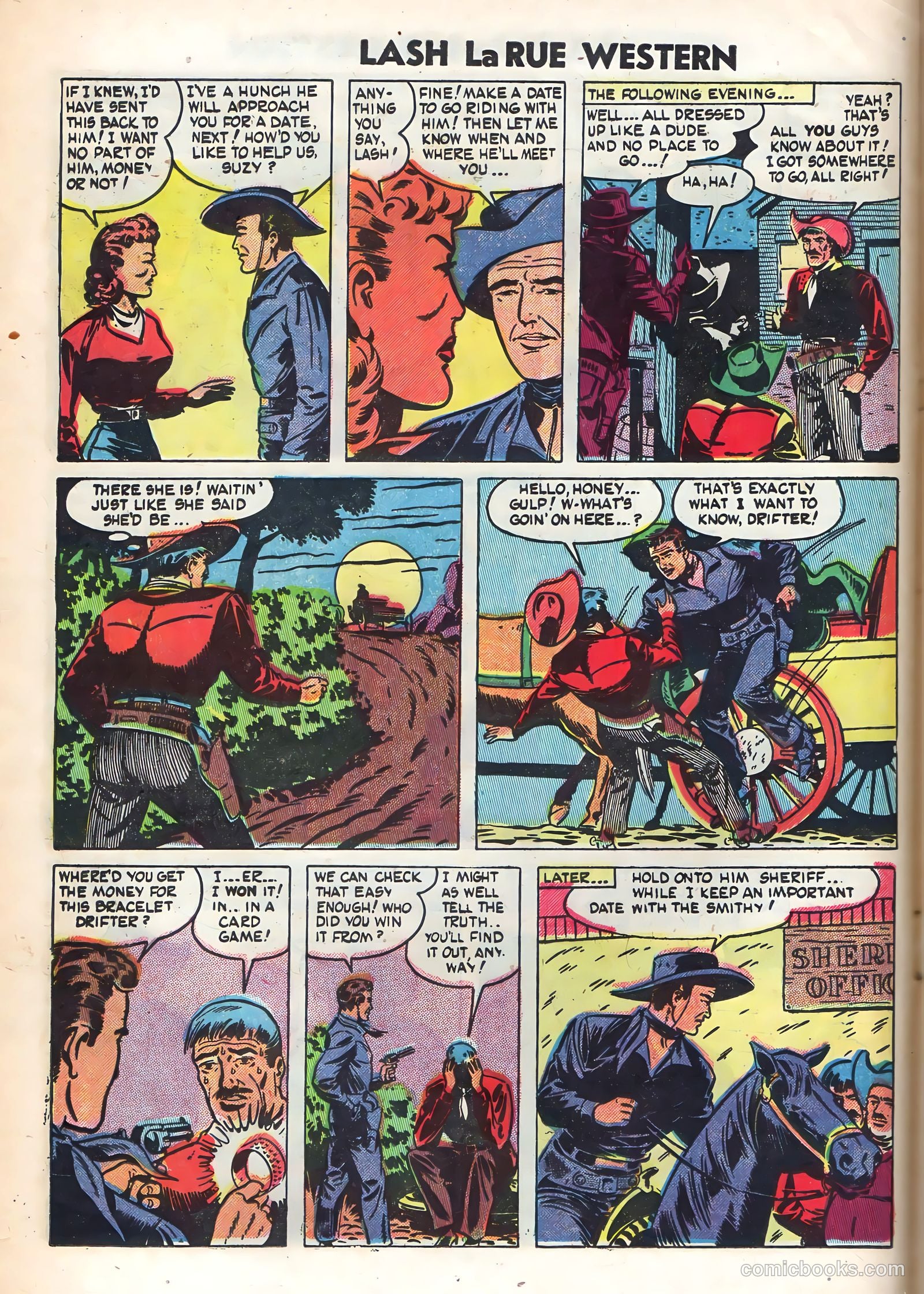 Lash La Rue Western #48 (1954) — page 16 of 36
