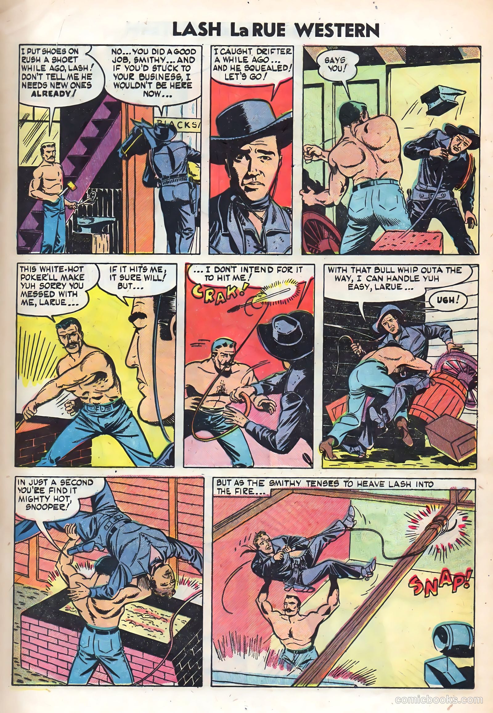 Lash La Rue Western #48 (1954) — page 17 of 36