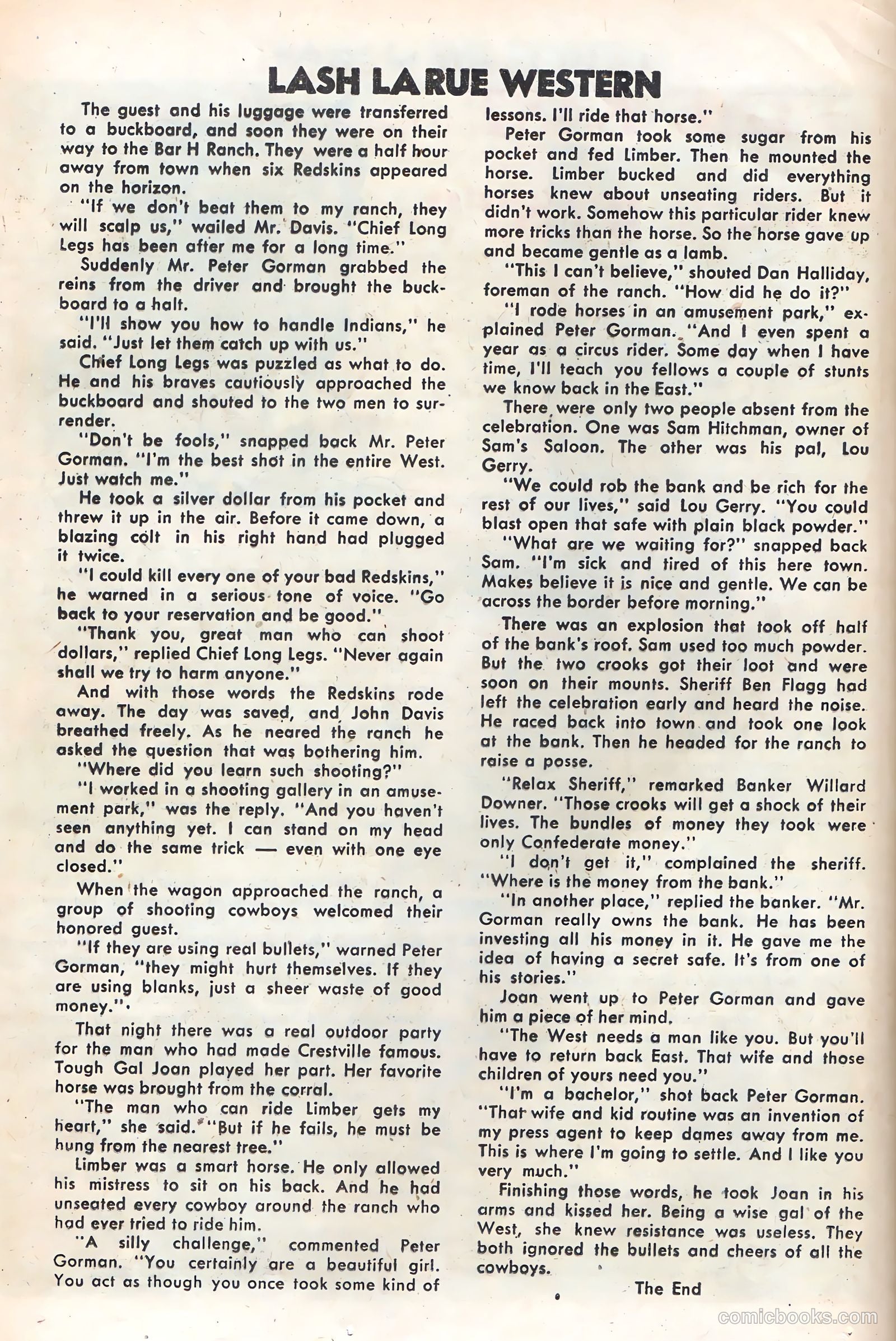 Lash La Rue Western #48 (1954) — page 20 of 36