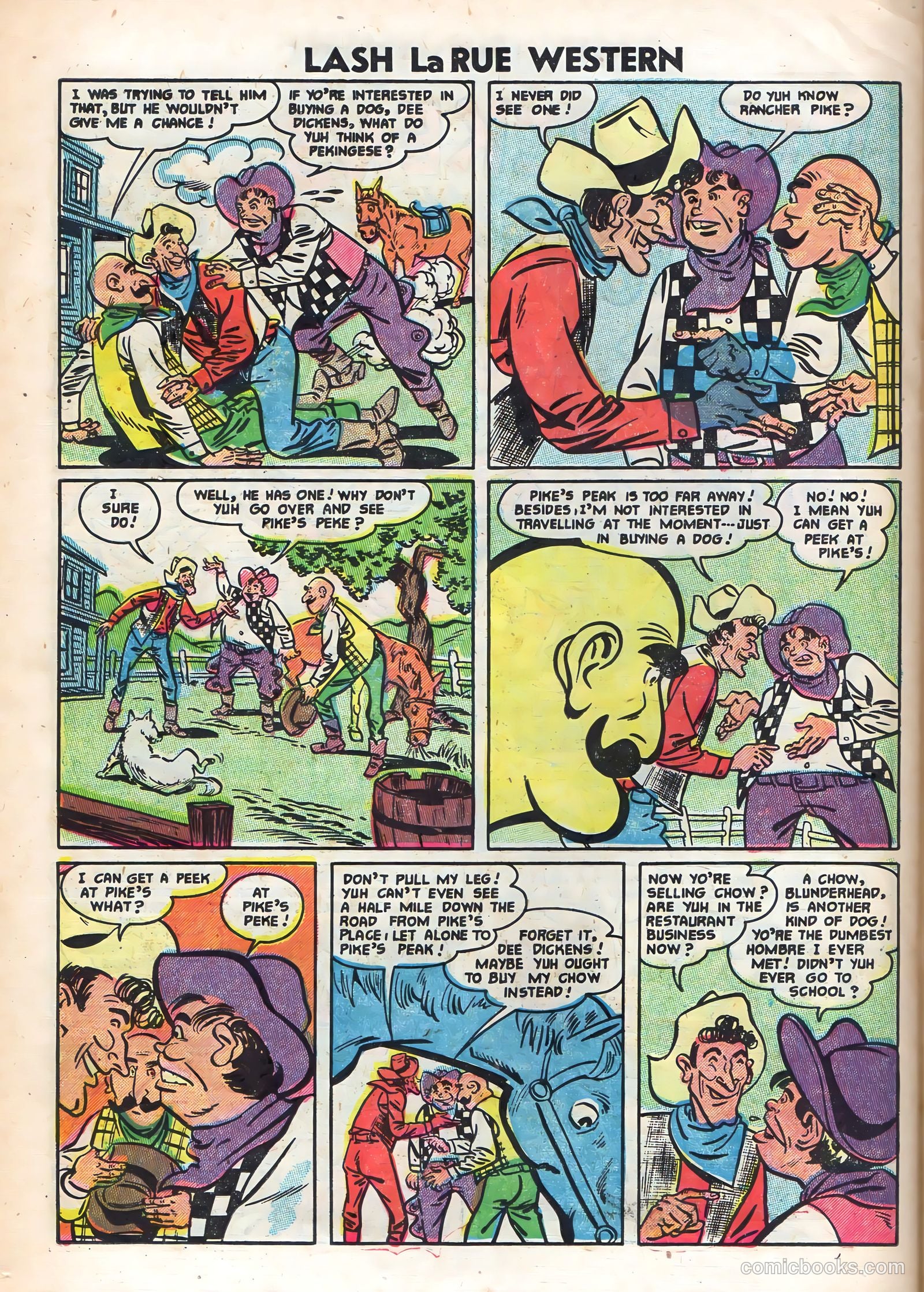 Lash La Rue Western #48 (1954) — page 22 of 36