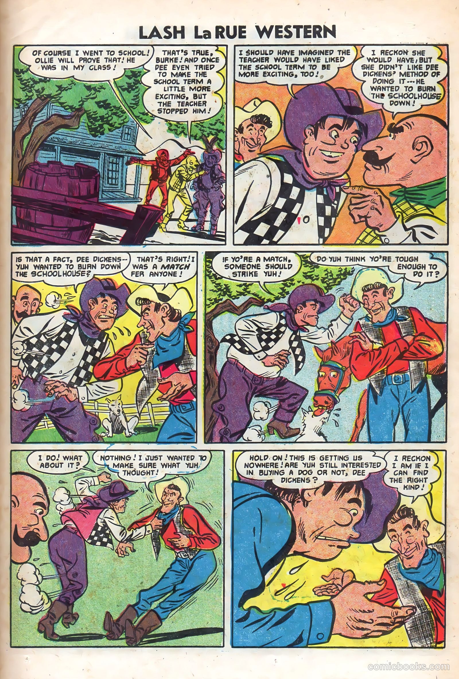 Lash La Rue Western #48 (1954) — page 23 of 36