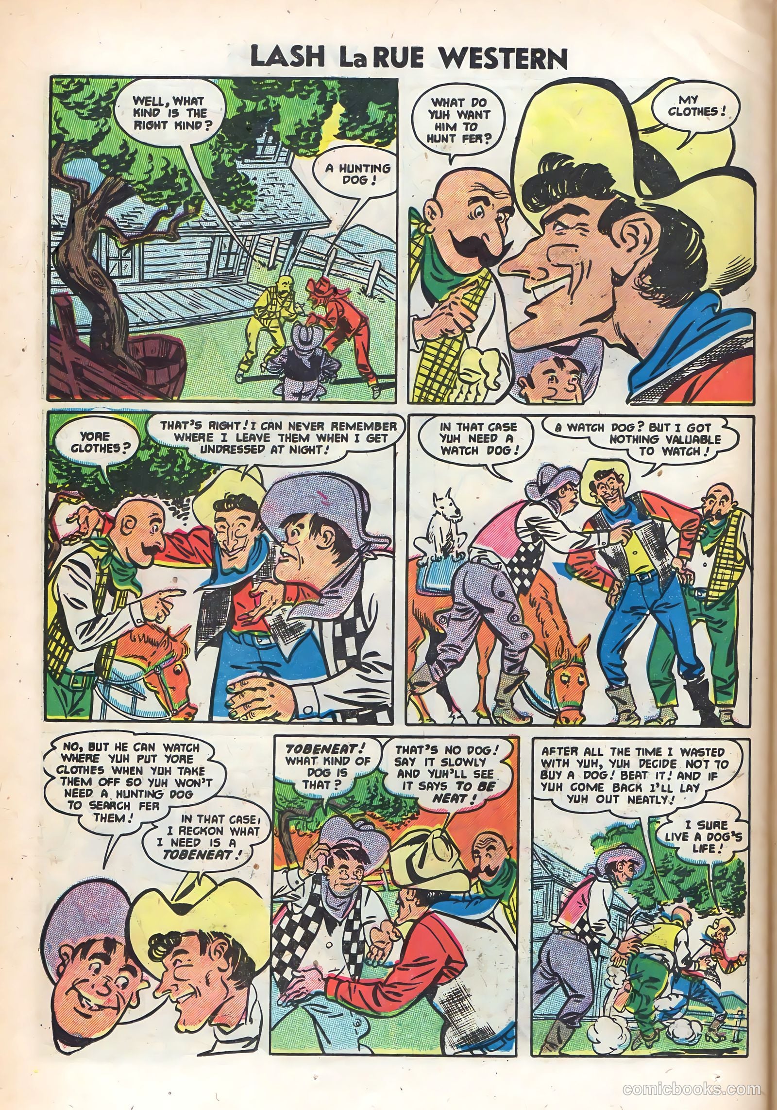 Lash La Rue Western #48 (1954) — page 24 of 36