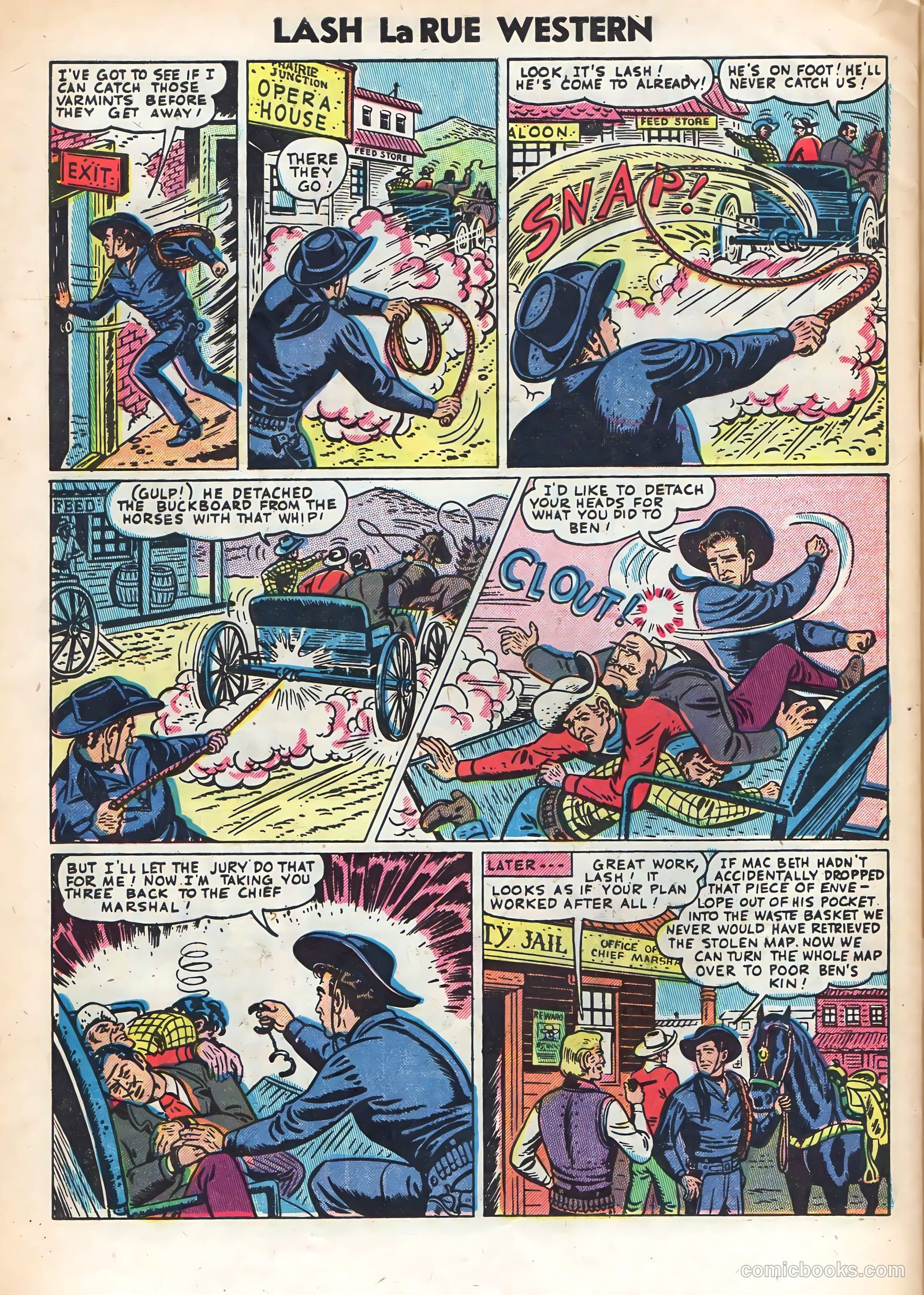 Lash La Rue Western #48 (1954) — page 32 of 36