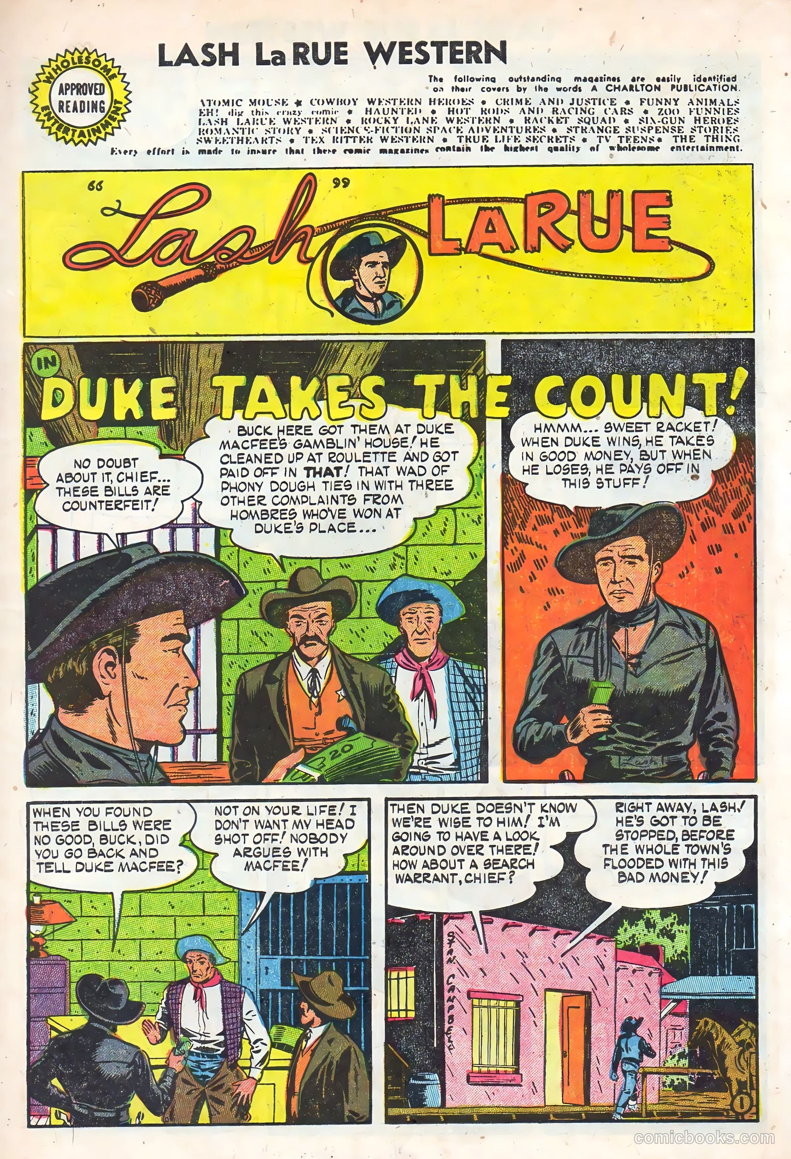 Lash La Rue Western #49 (1954) — page 3 of 36