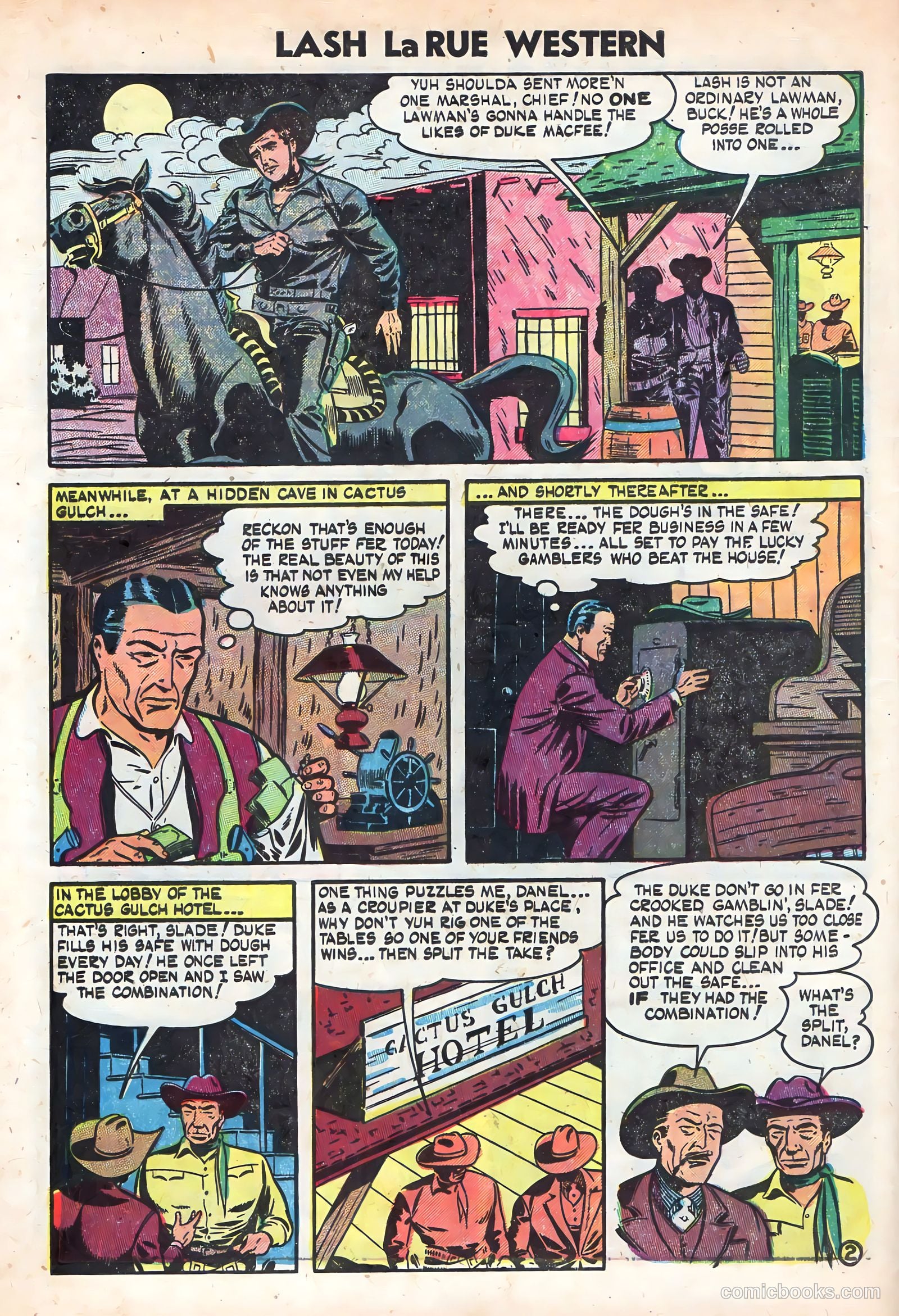 Lash La Rue Western #49 (1954) — page 4 of 36