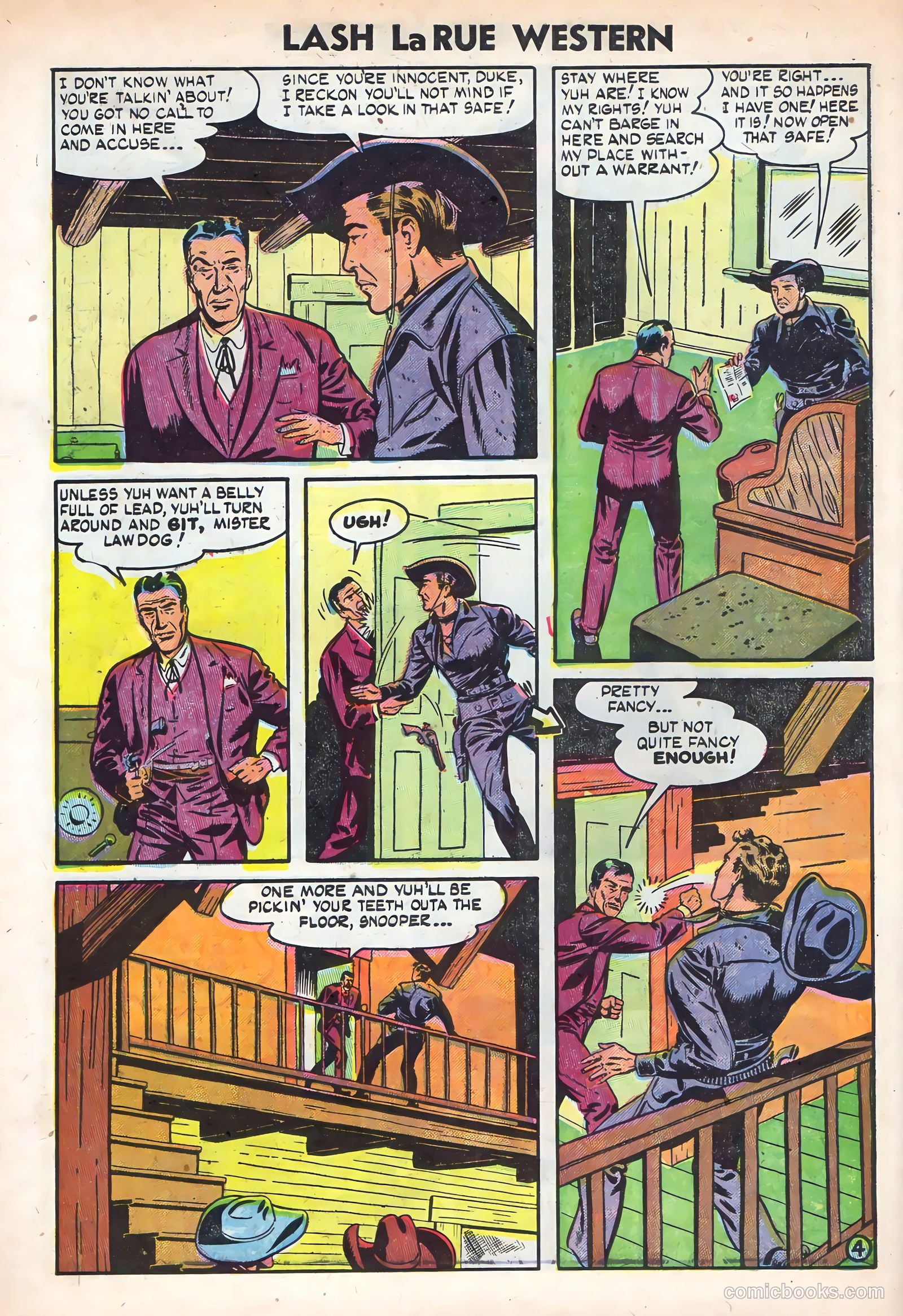 Lash La Rue Western #49 (1954) — page 6 of 36