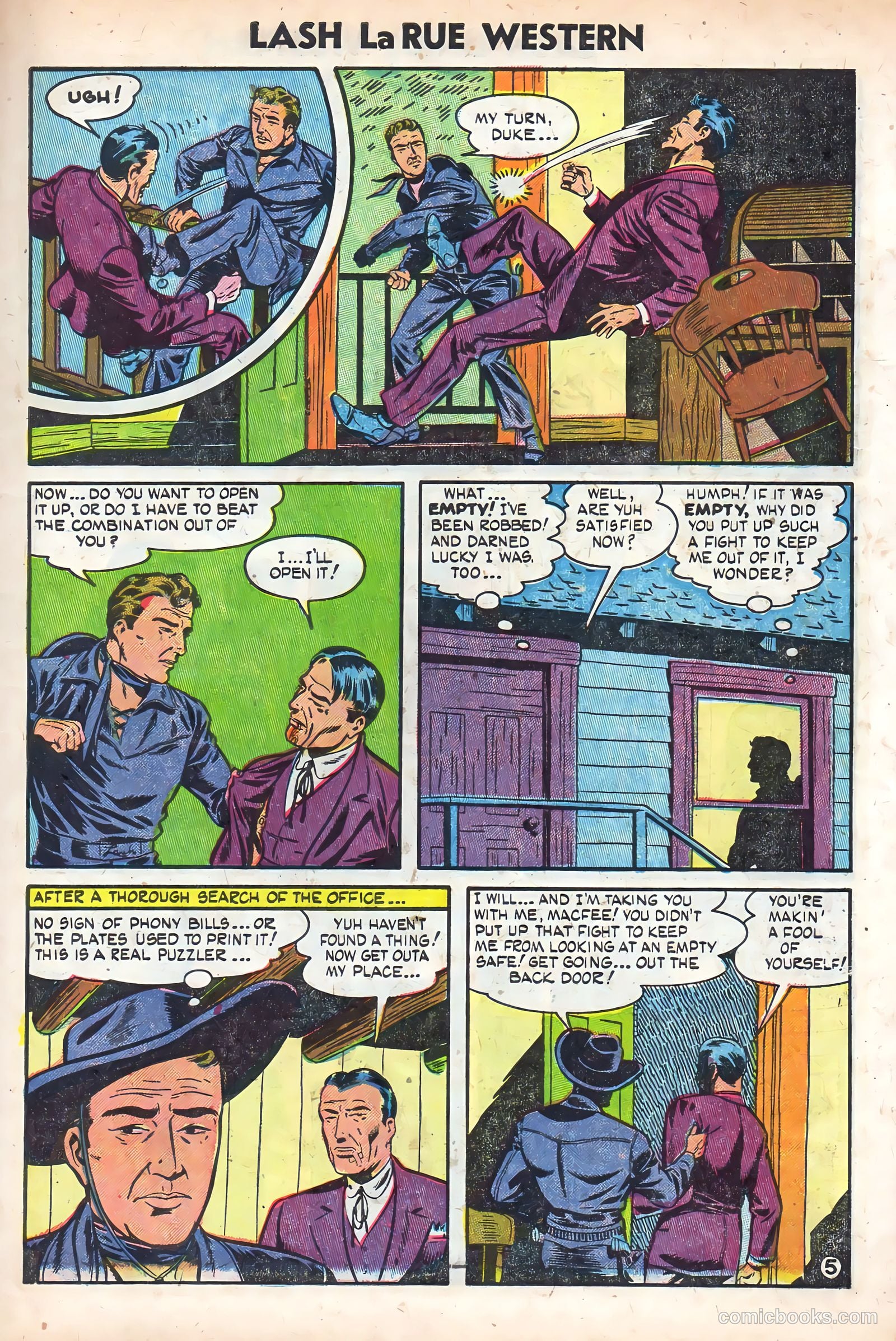 Lash La Rue Western #49 (1954) — page 7 of 36
