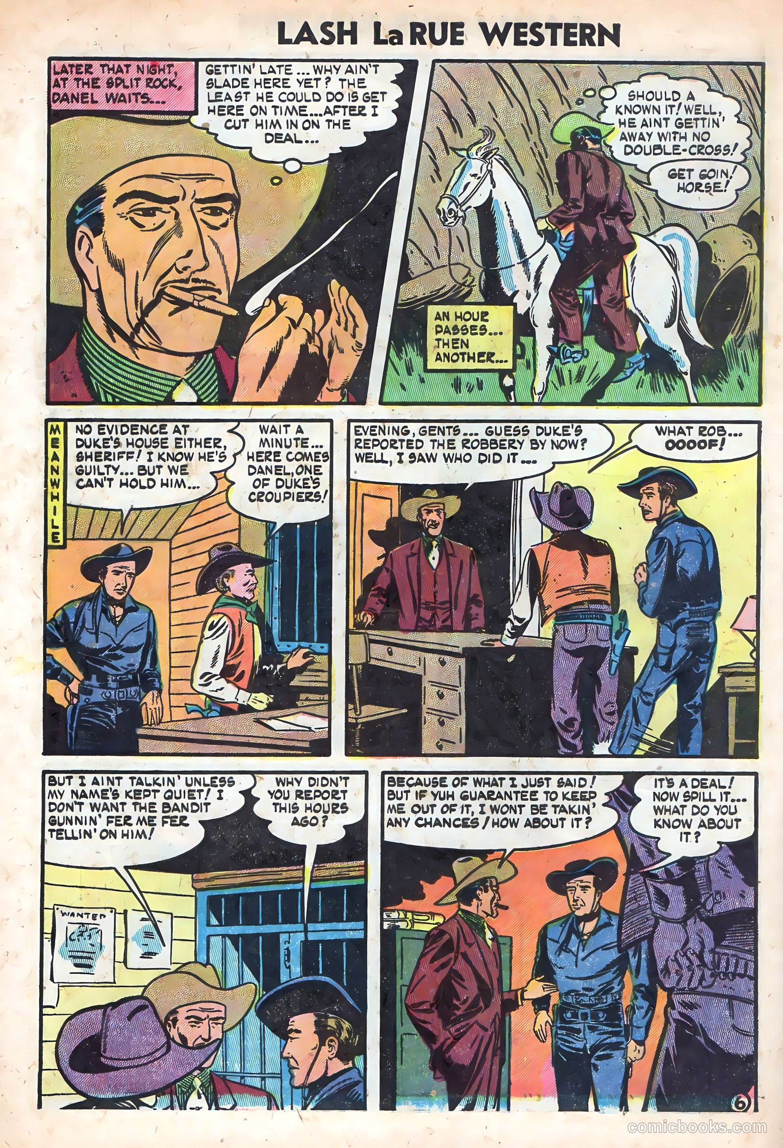 Lash La Rue Western #49 (1954) — page 8 of 36