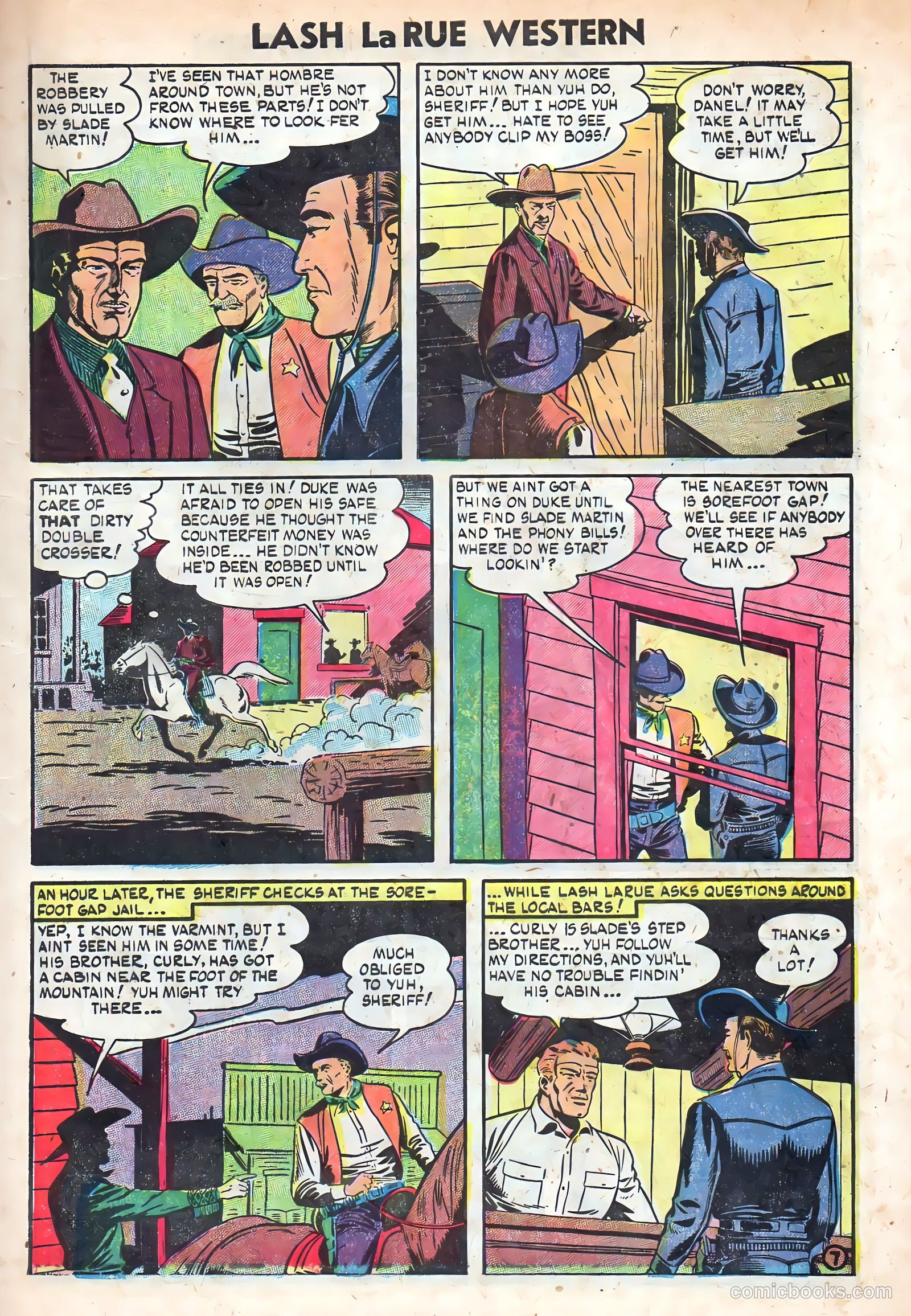 Lash La Rue Western #49 (1954) — page 9 of 36