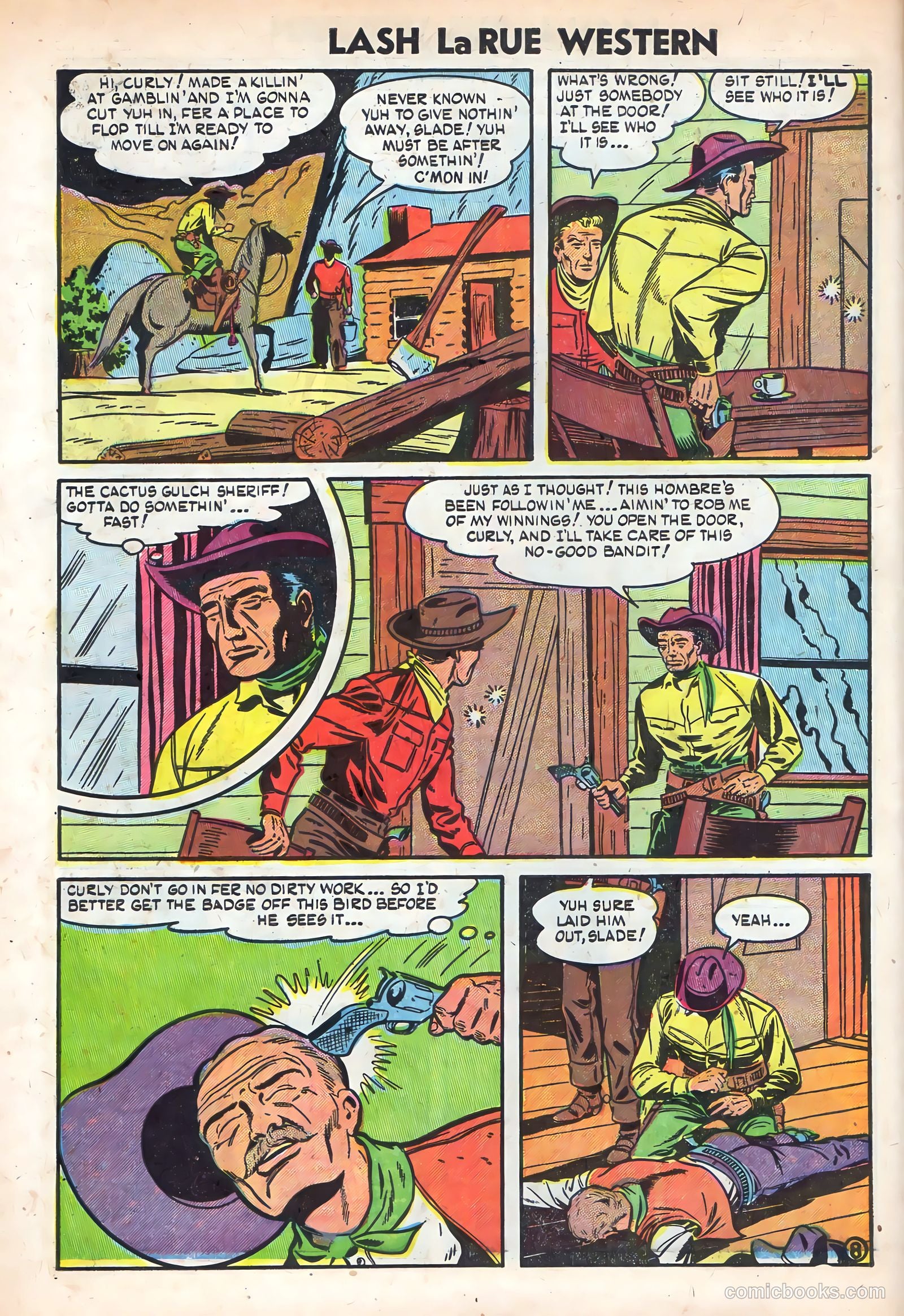 Lash La Rue Western #49 (1954) — page 10 of 36