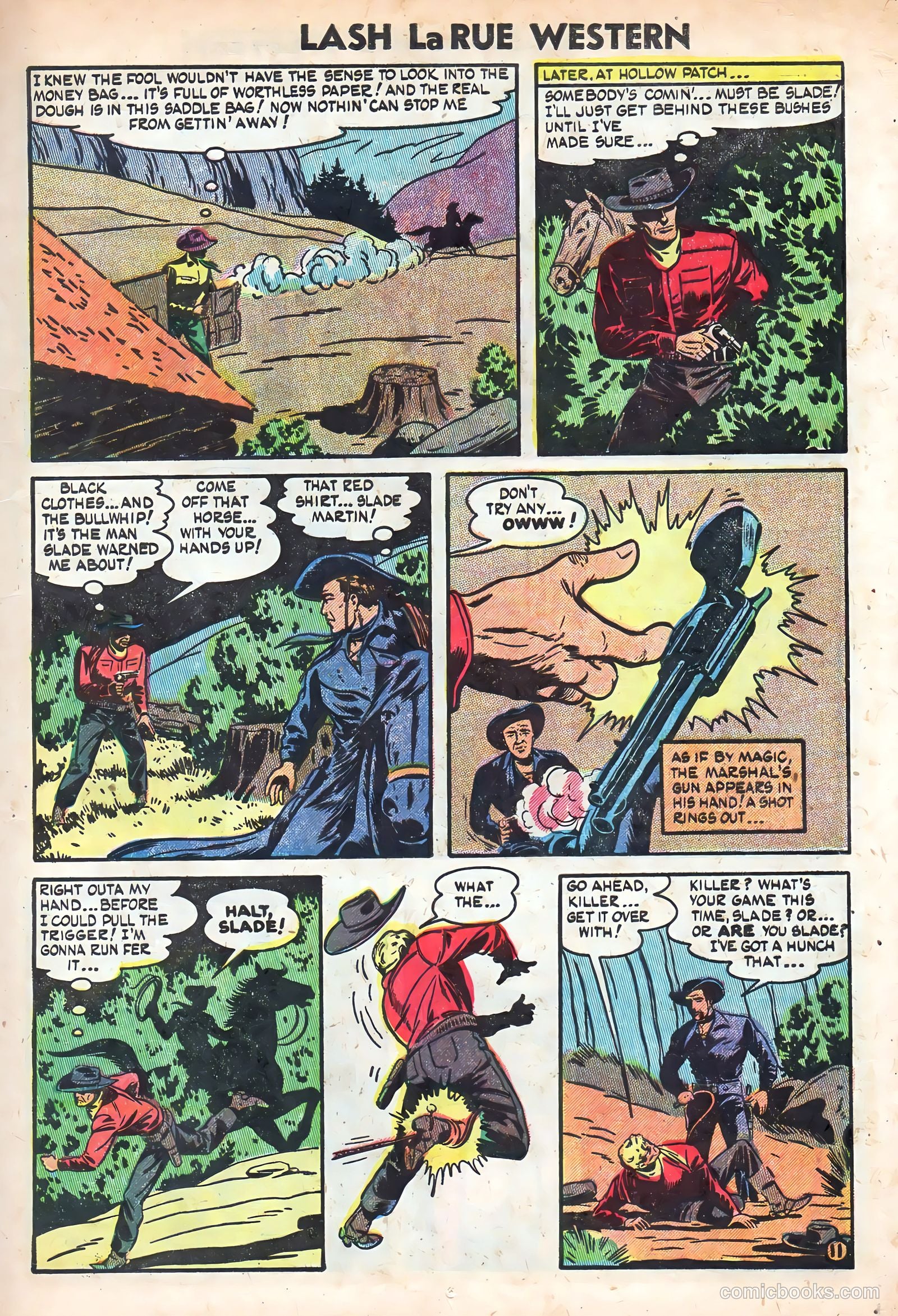 Lash La Rue Western #49 (1954) — page 13 of 36