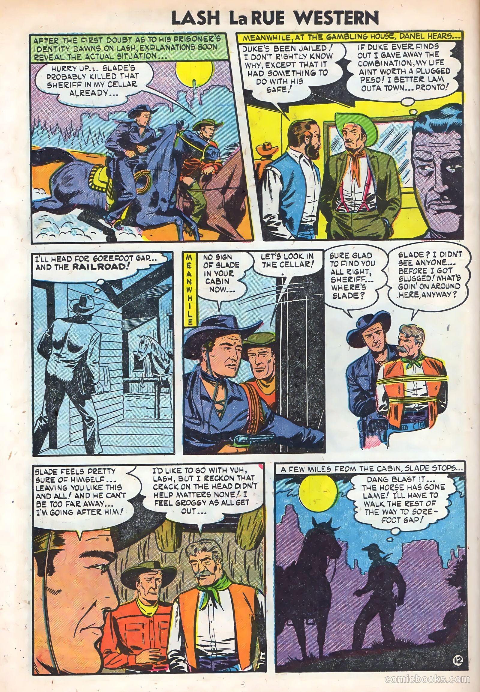 Lash La Rue Western #49 (1954) — page 14 of 36