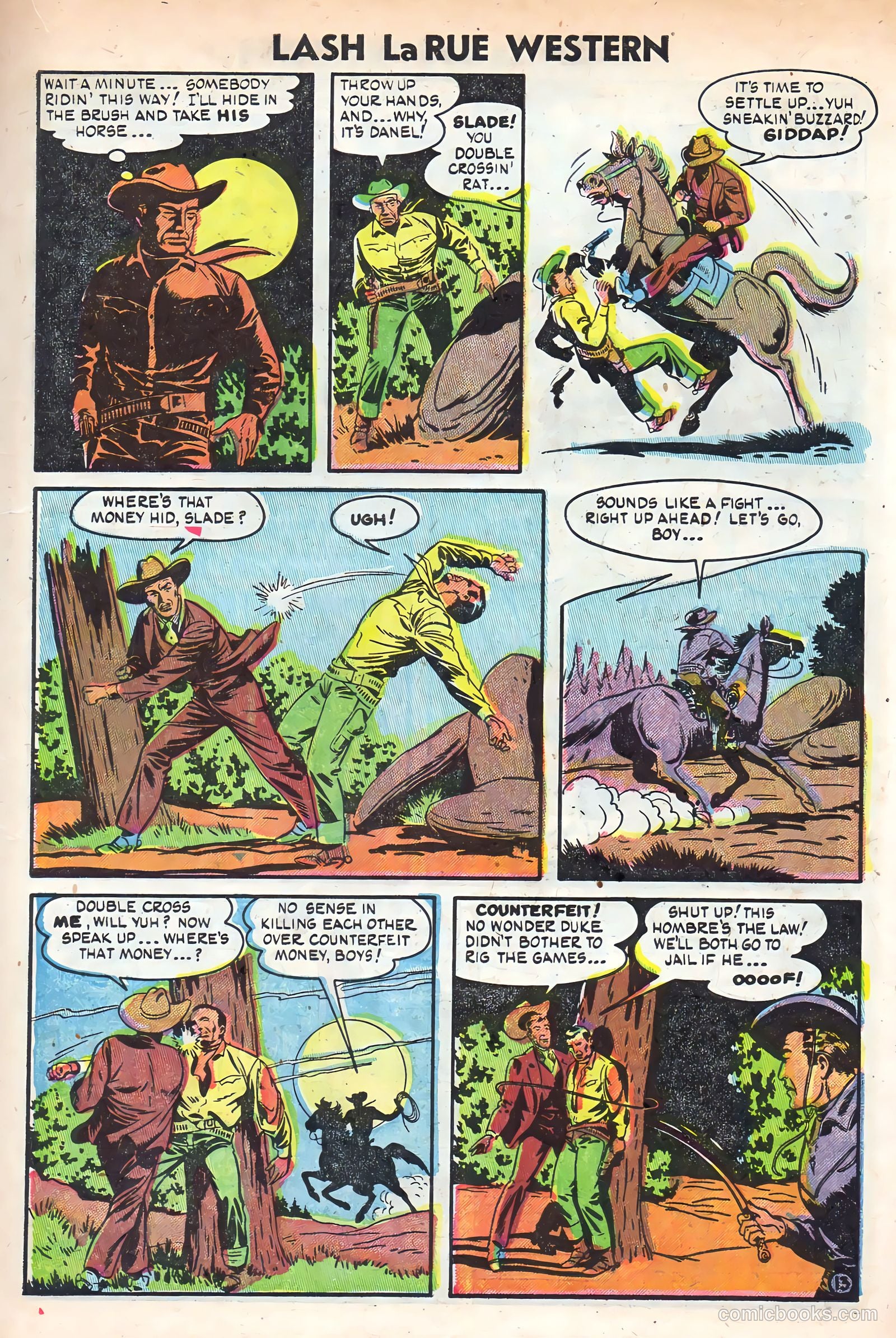 Lash La Rue Western #49 (1954) — page 15 of 36