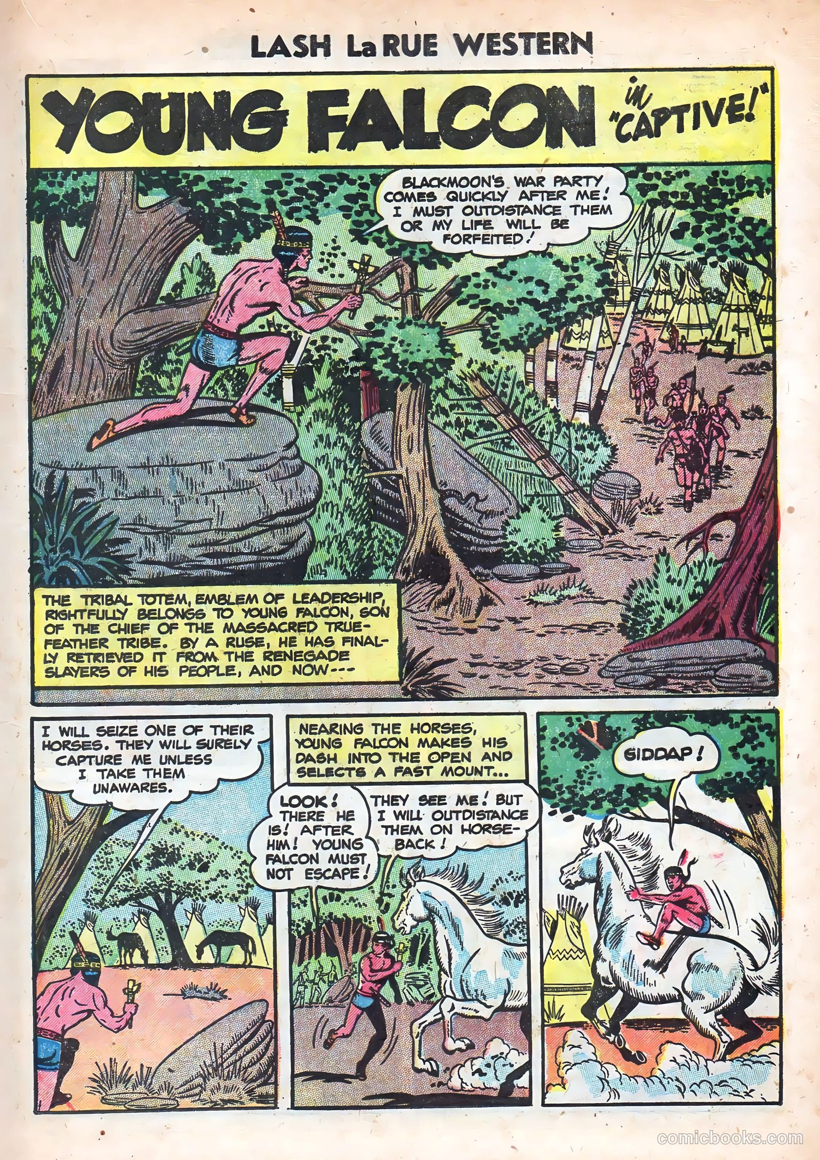 Lash La Rue Western #49 (1954) — page 17 of 36