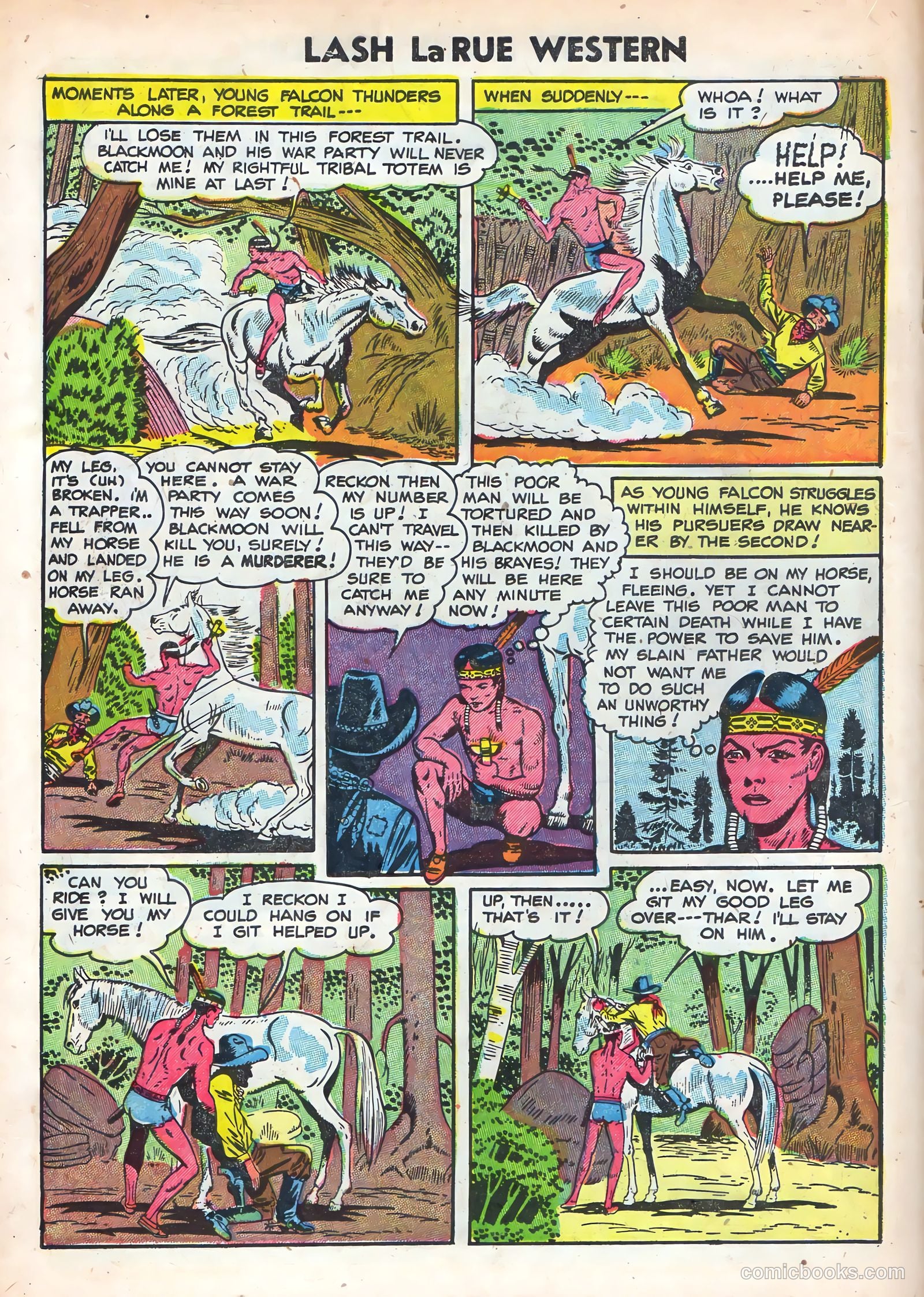 Lash La Rue Western #49 (1954) — page 18 of 36