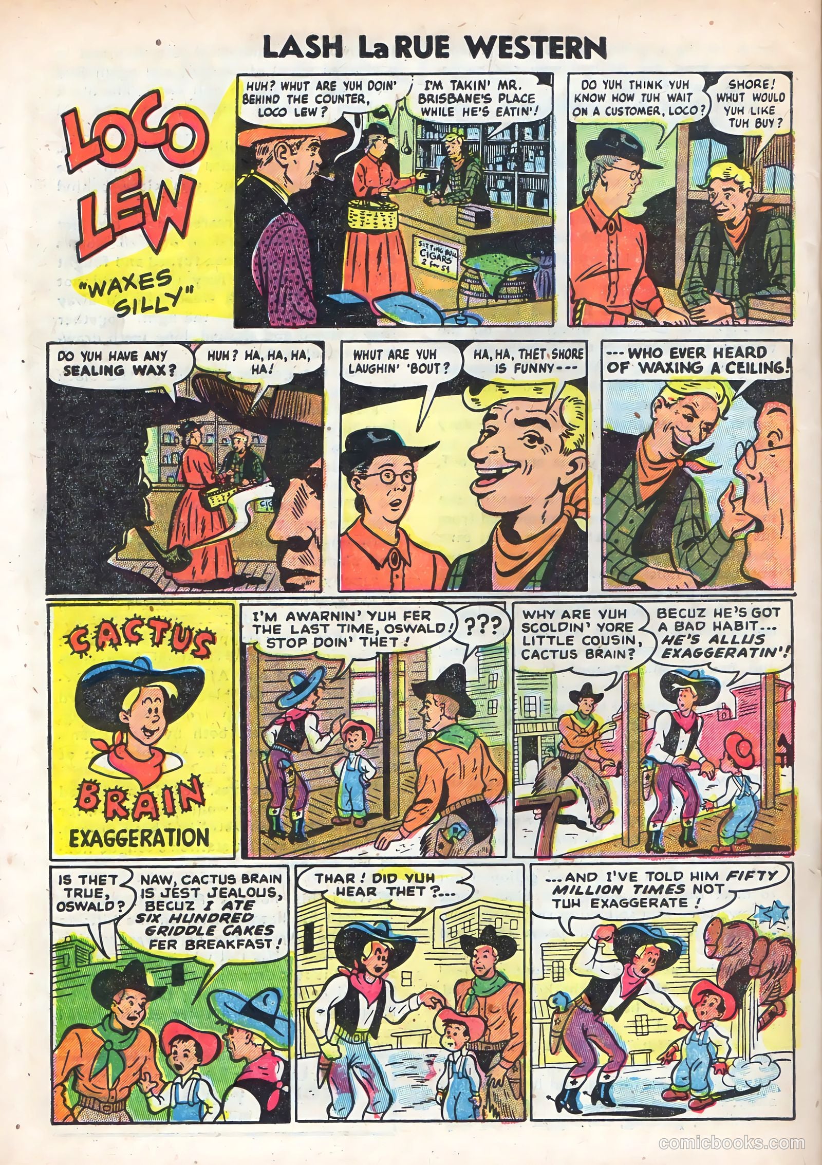 Lash La Rue Western #49 (1954) — page 22 of 36
