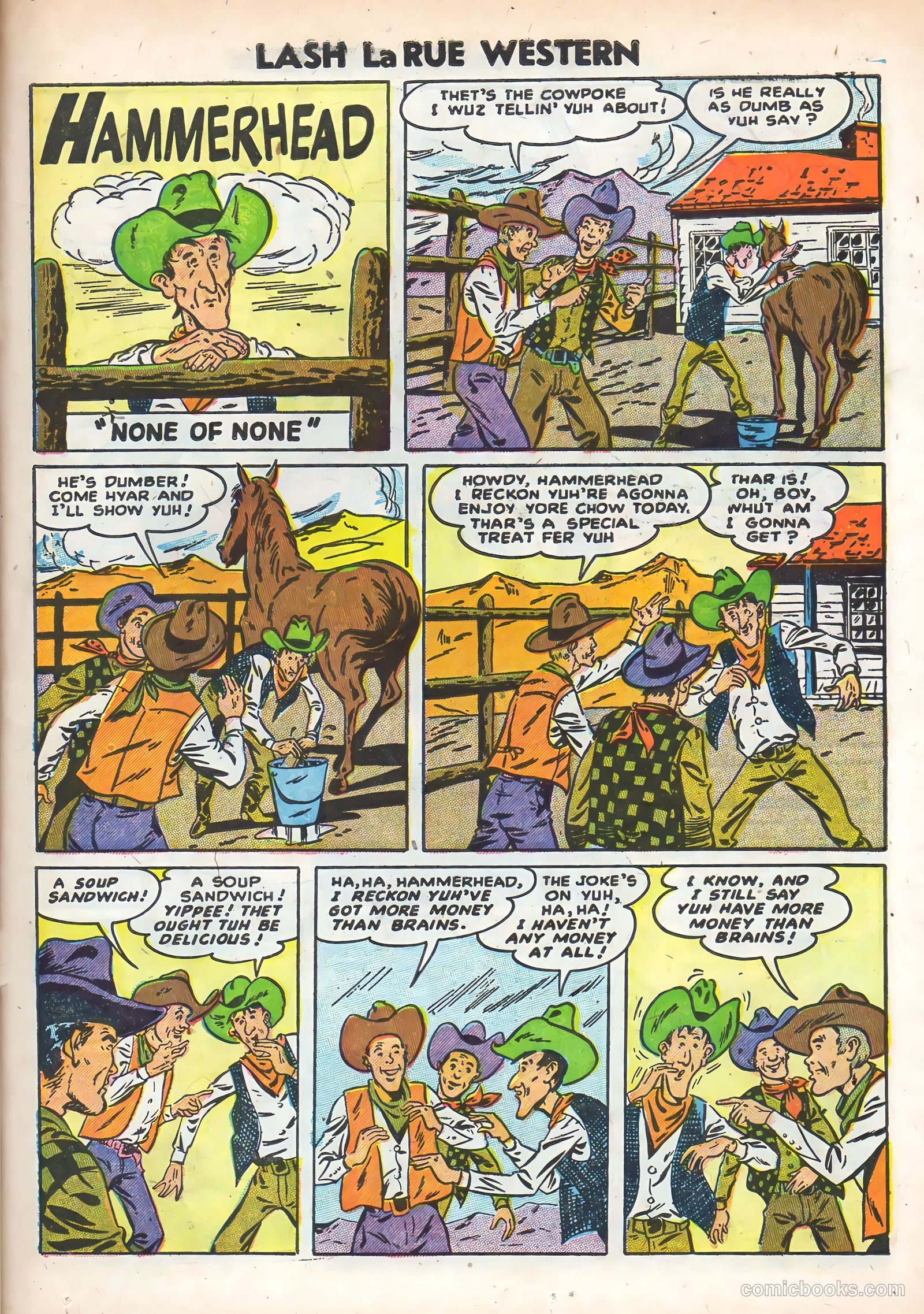 Lash La Rue Western #49 (1954) — page 23 of 36