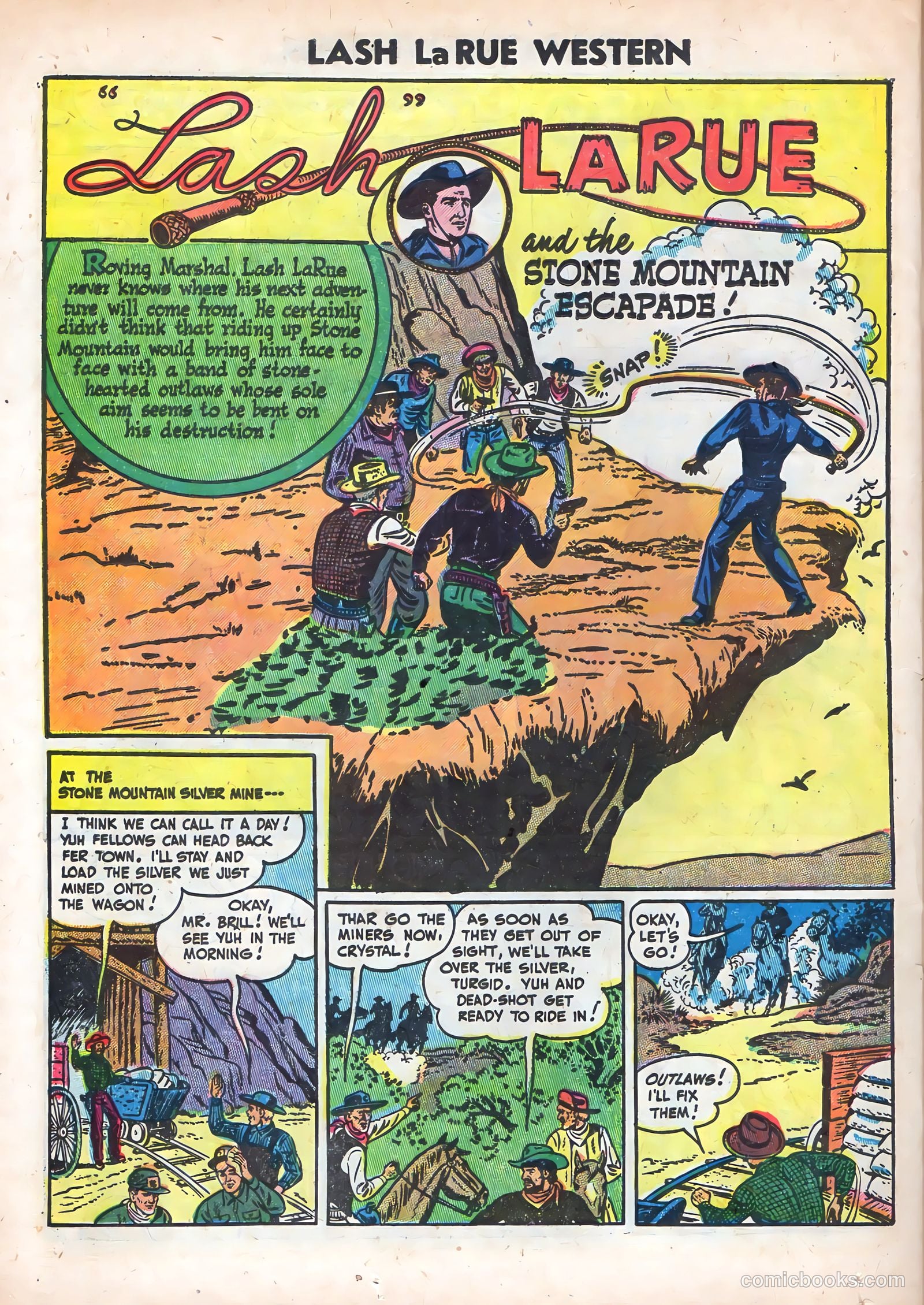 Lash La Rue Western #49 (1954) — page 24 of 36