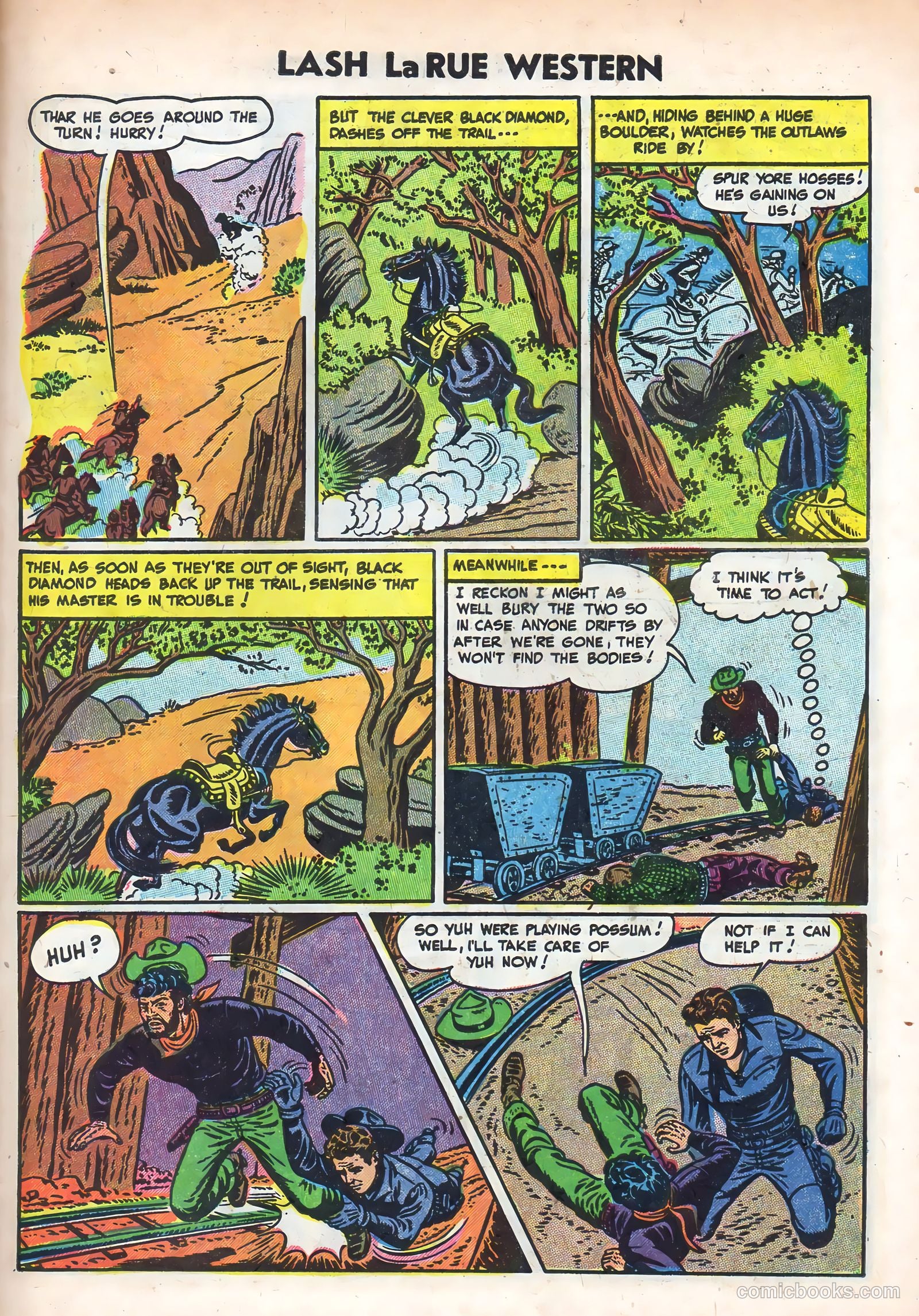 Lash La Rue Western #49 (1954) — page 27 of 36