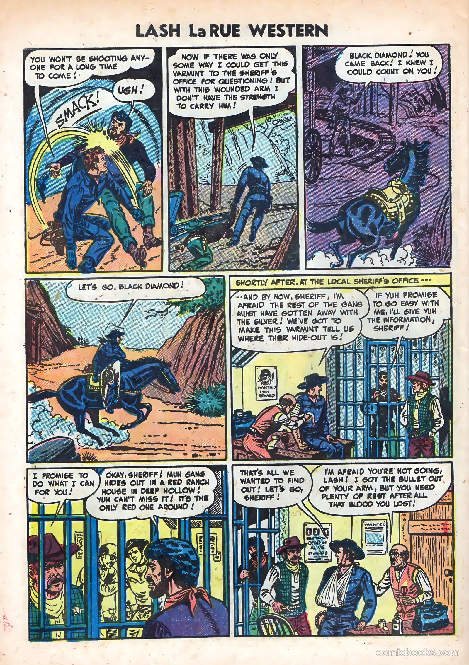 Lash La Rue Western #49 (1954) — page 28 of 36