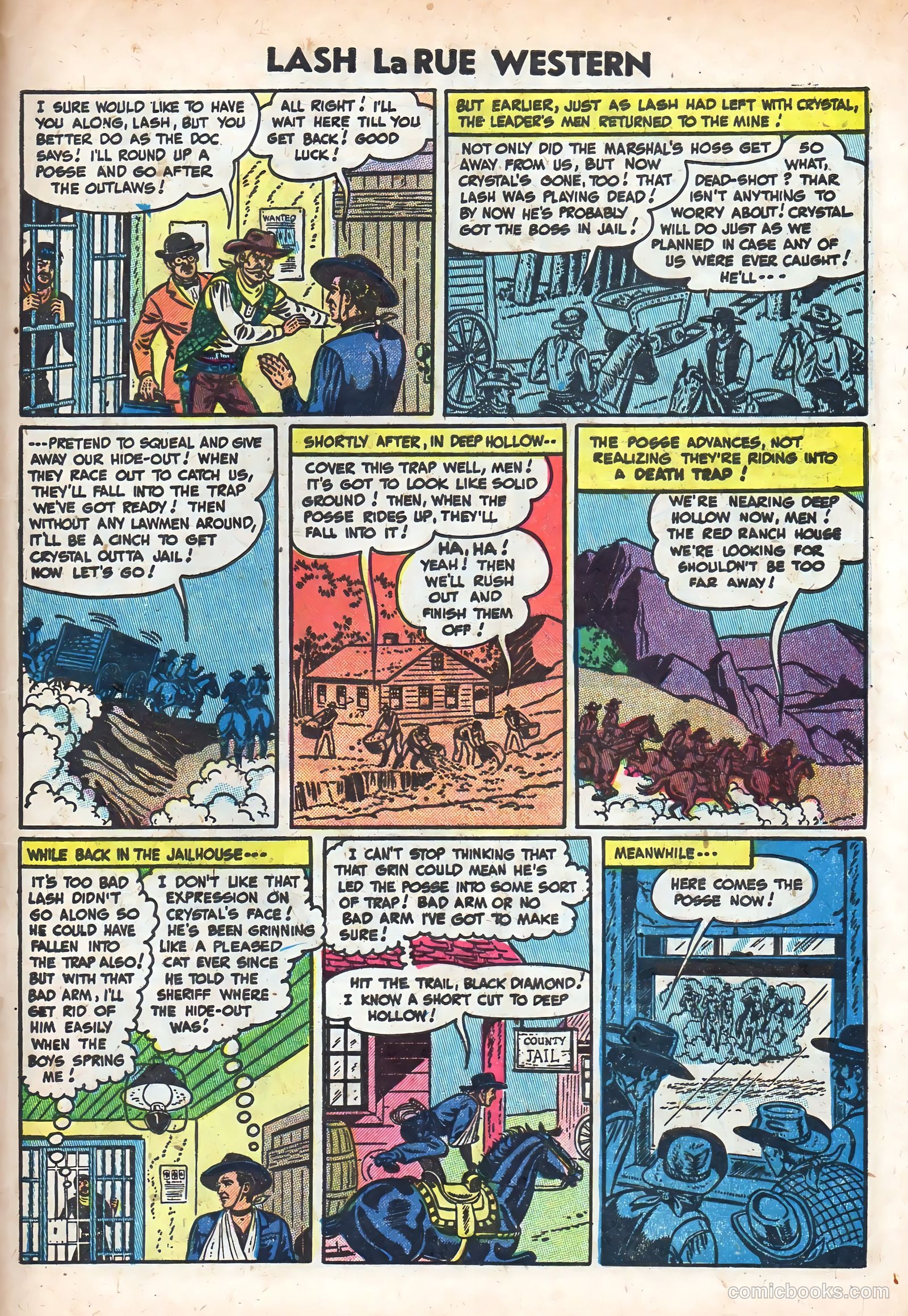 Lash La Rue Western #49 (1954) — page 29 of 36