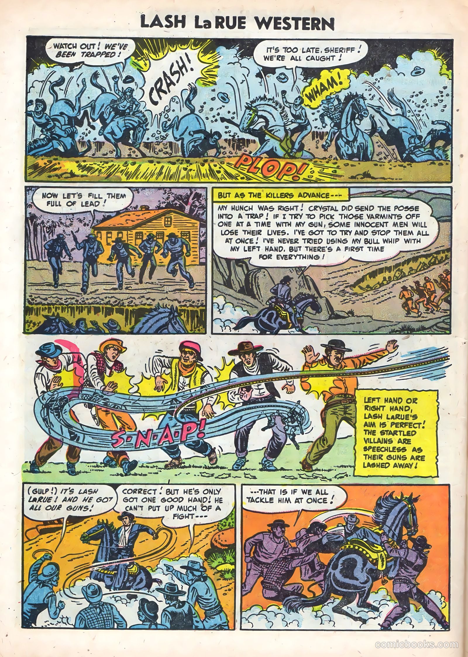 Lash La Rue Western #49 (1954) — page 30 of 36