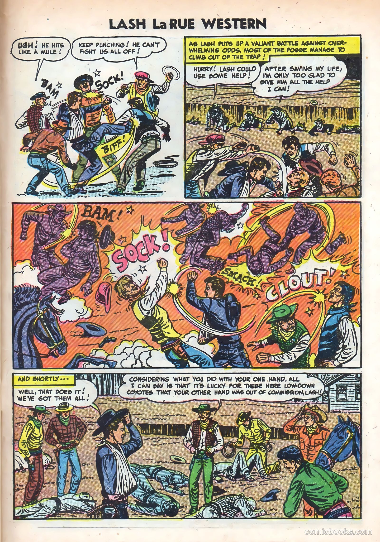 Lash La Rue Western #49 (1954) — page 31 of 36