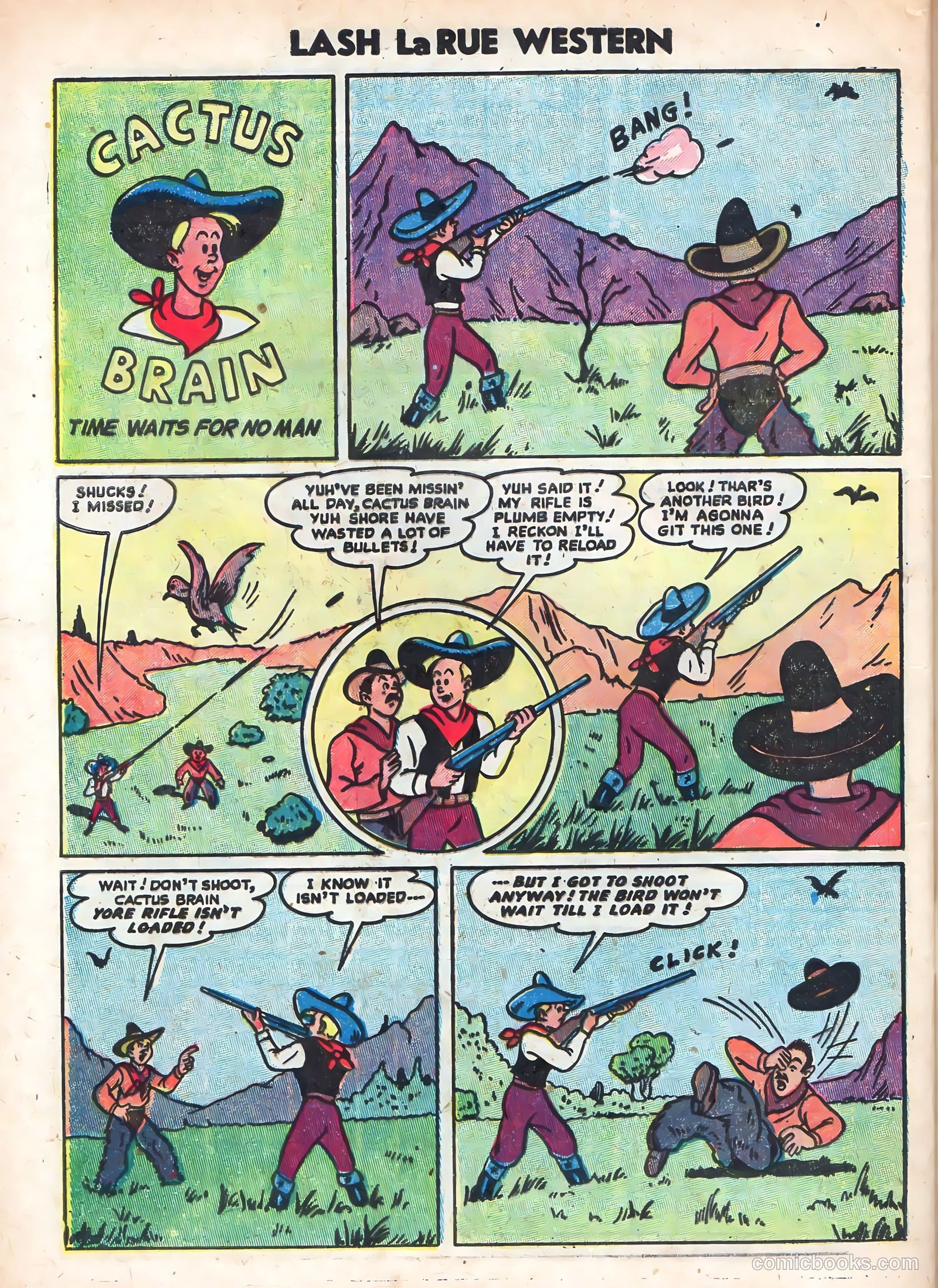 Lash La Rue Western #49 (1954) — page 32 of 36