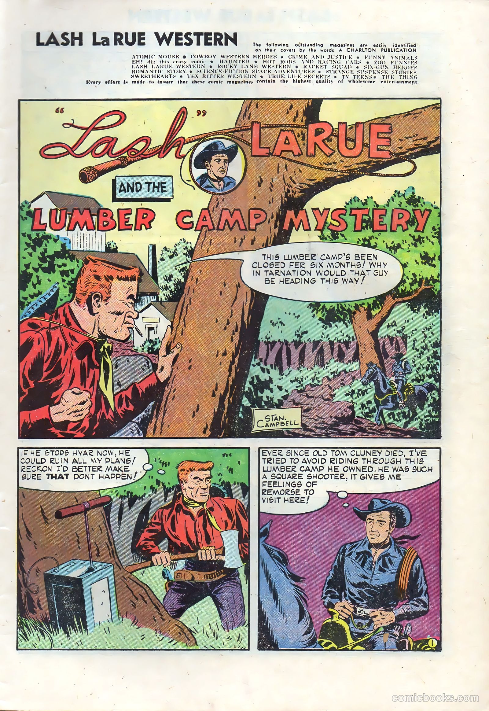 Lash La Rue Western #50 (1954) — page 3 of 36