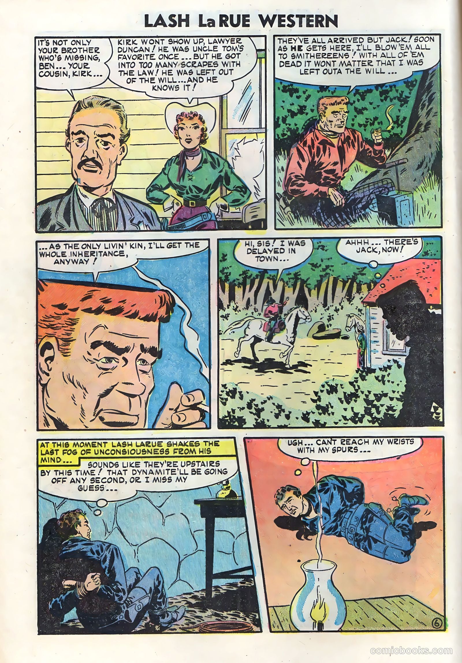 Lash La Rue Western #50 (1954) — page 8 of 36