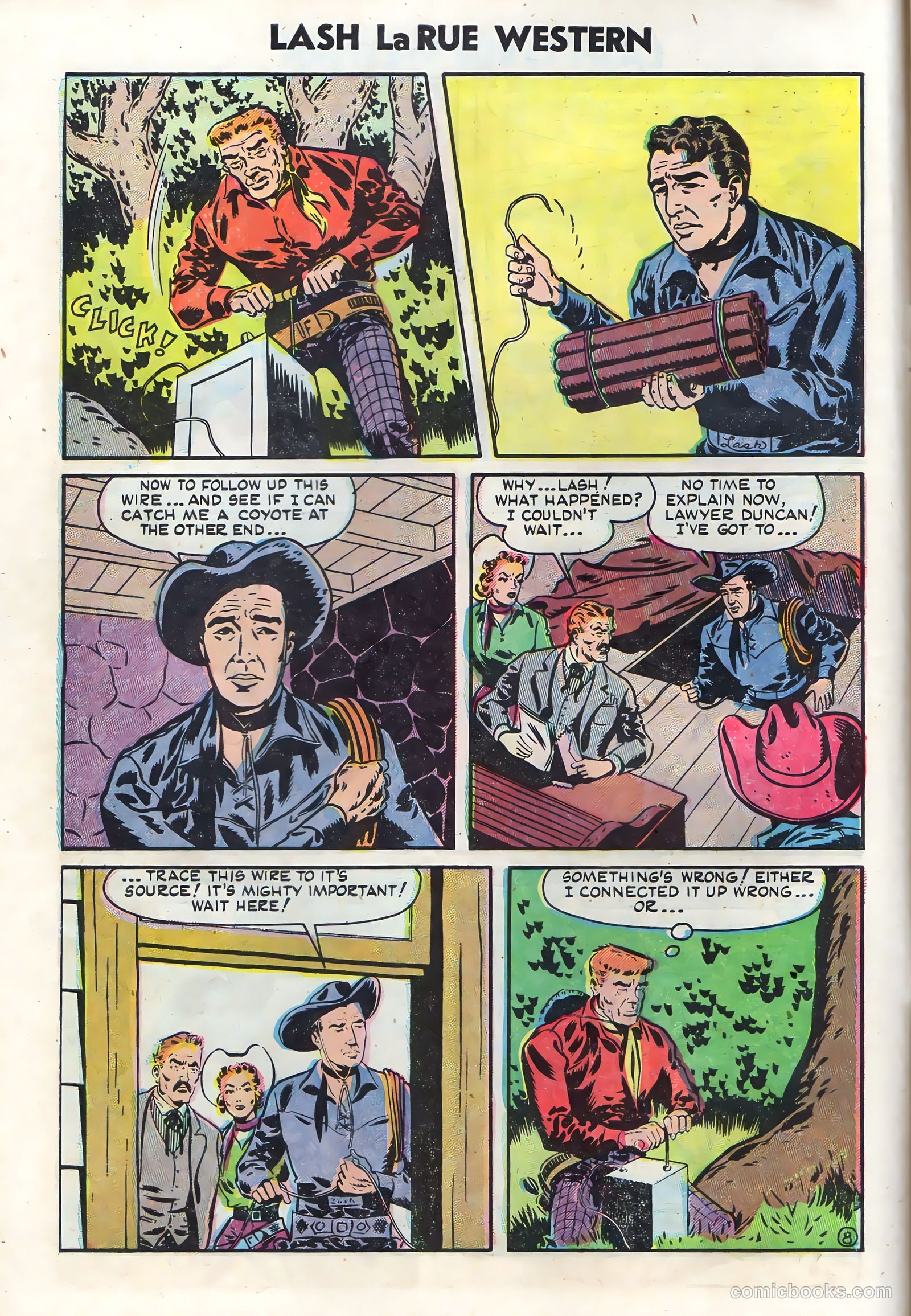 Lash La Rue Western #50 (1954) — page 10 of 36