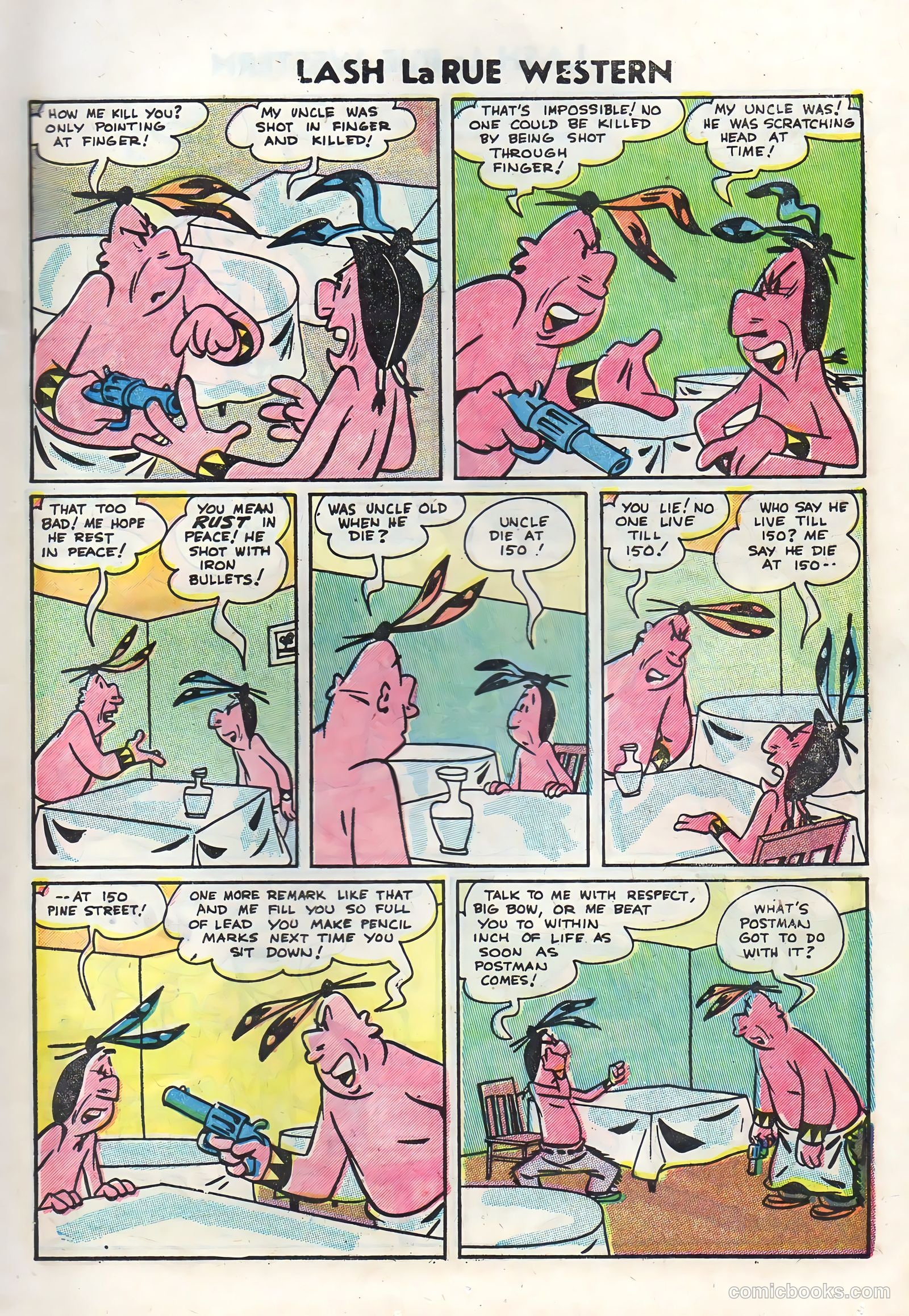 Lash La Rue Western #50 (1954) — page 17 of 36