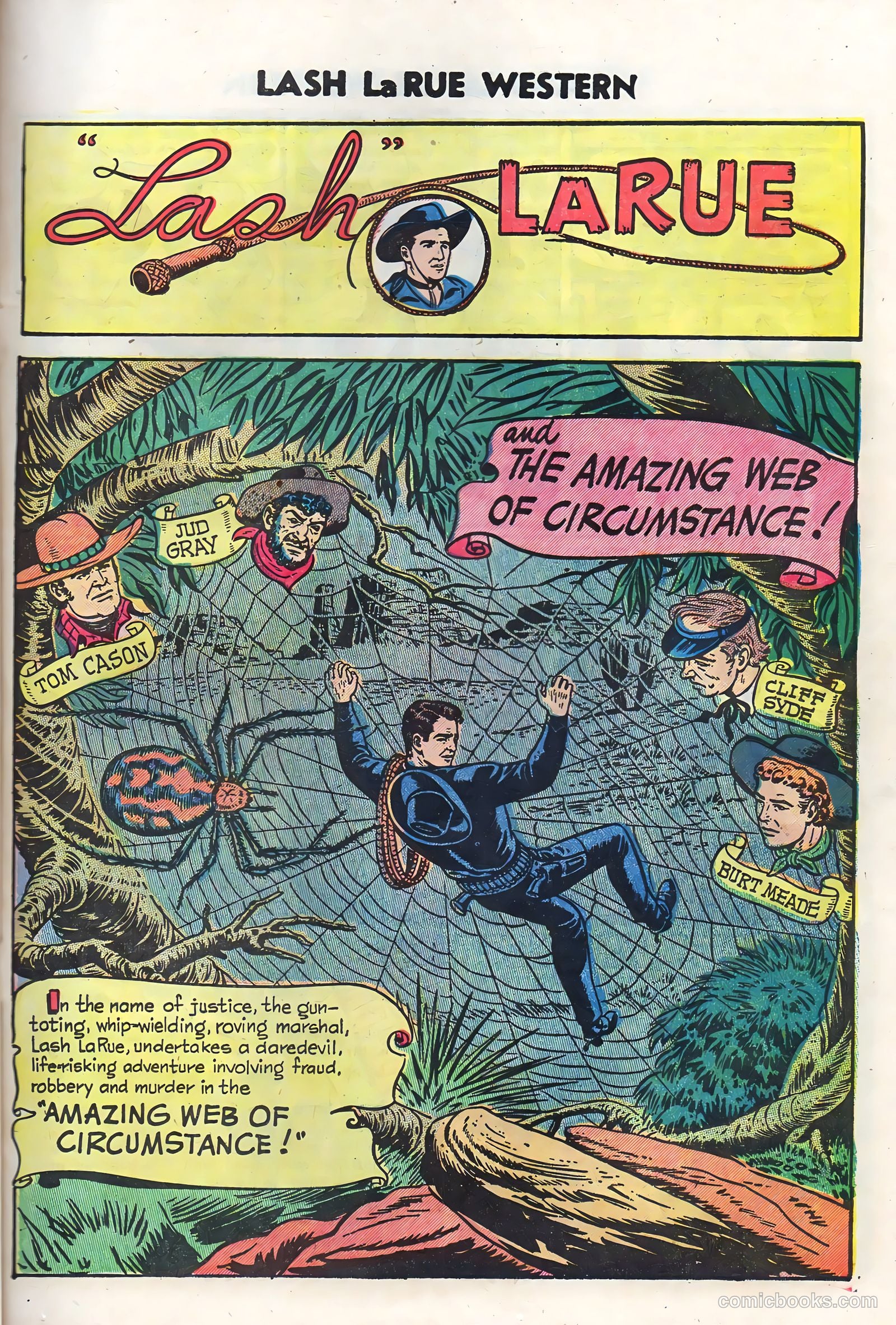 Lash La Rue Western #50 (1954) — page 21 of 36