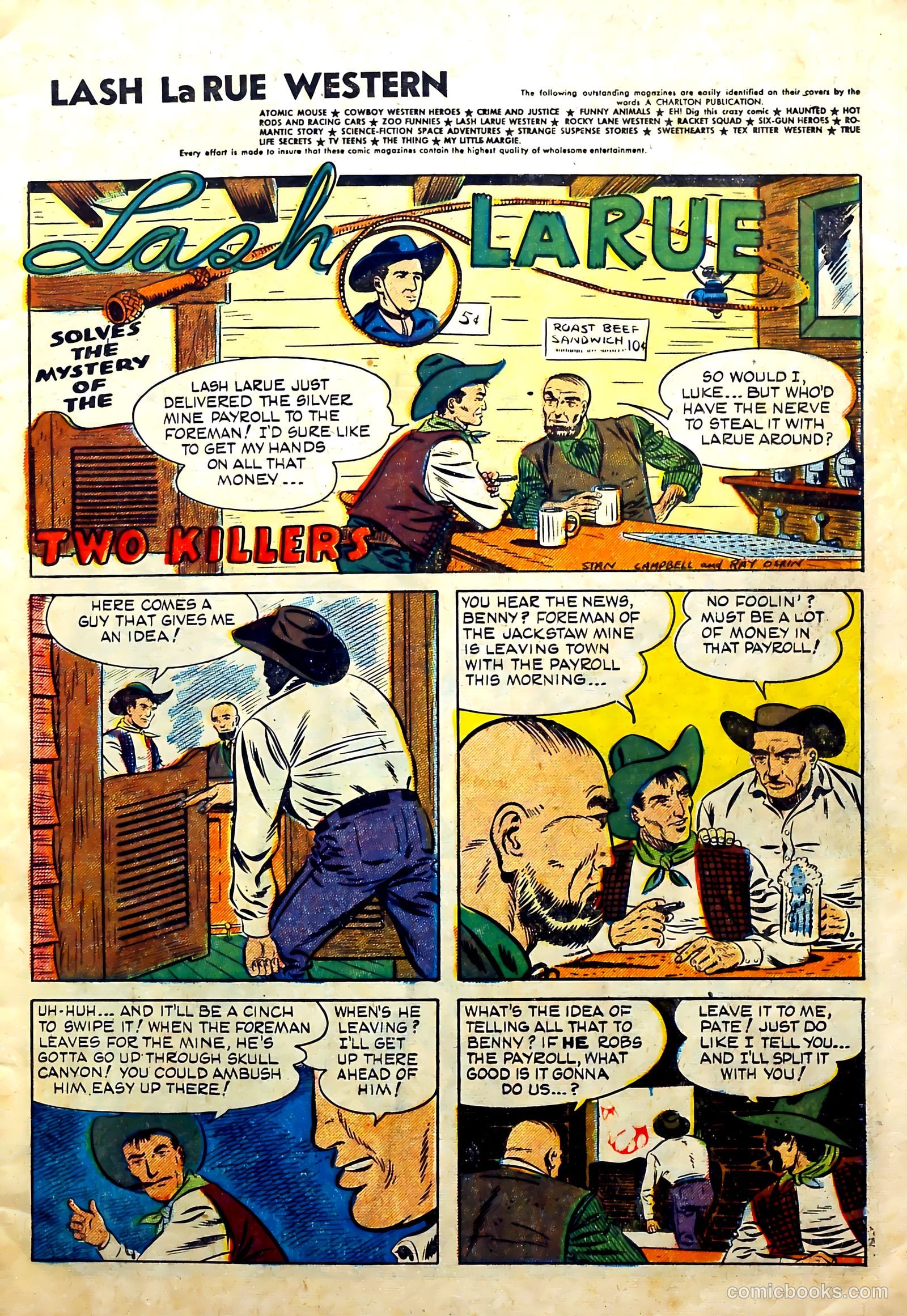 Lash La Rue Western #51 (1954) — page 3 of 36