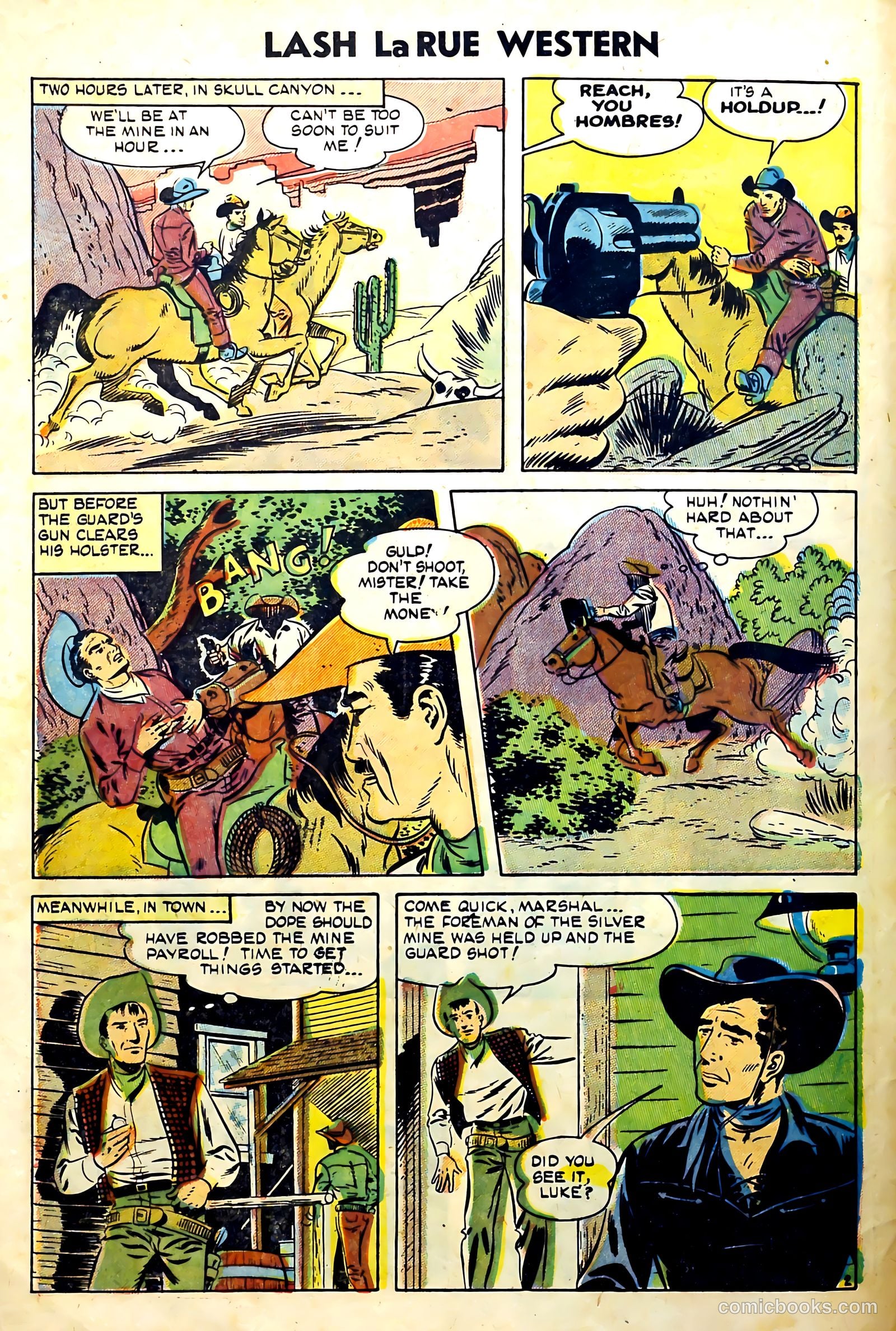 Lash La Rue Western #51 (1954) — page 4 of 36