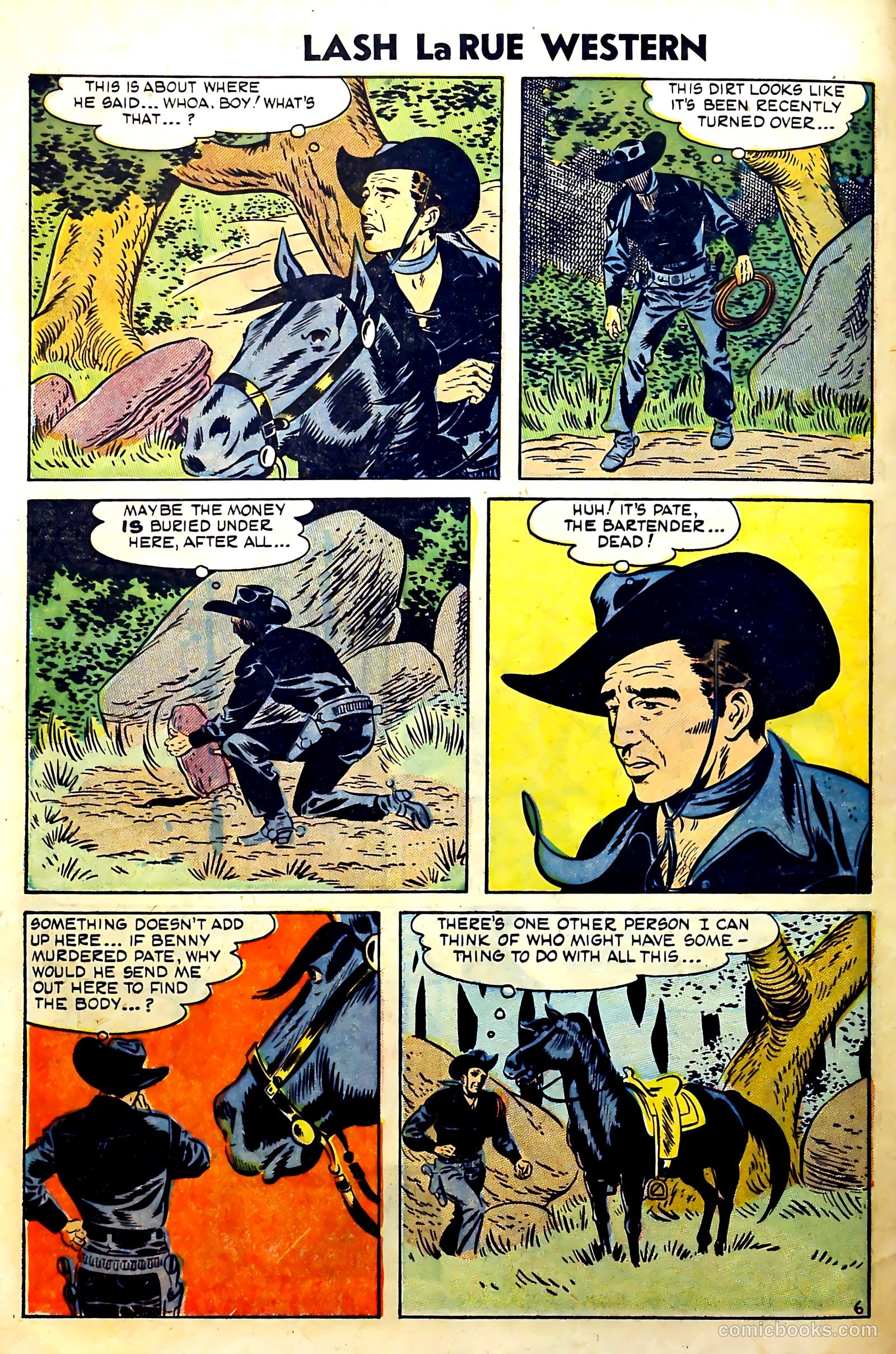 Lash La Rue Western #51 (1954) — page 8 of 36