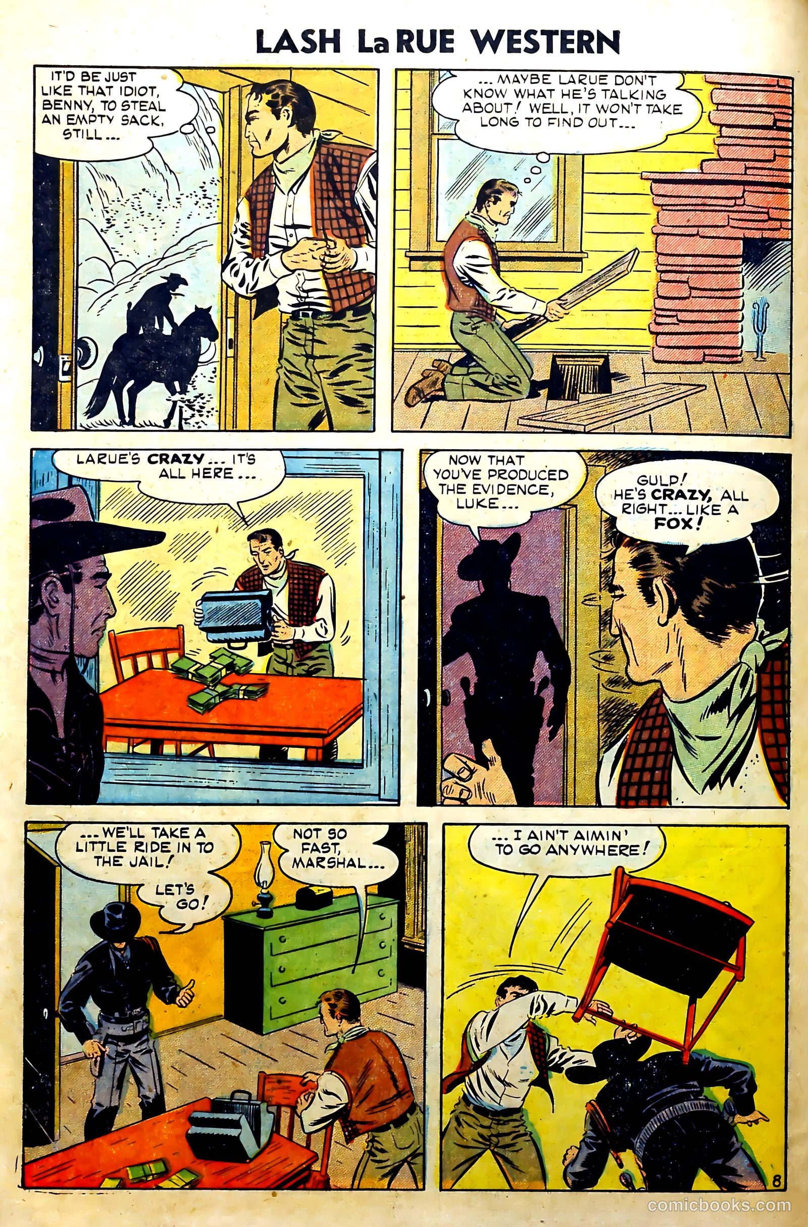 Lash La Rue Western #51 (1954) — page 10 of 36
