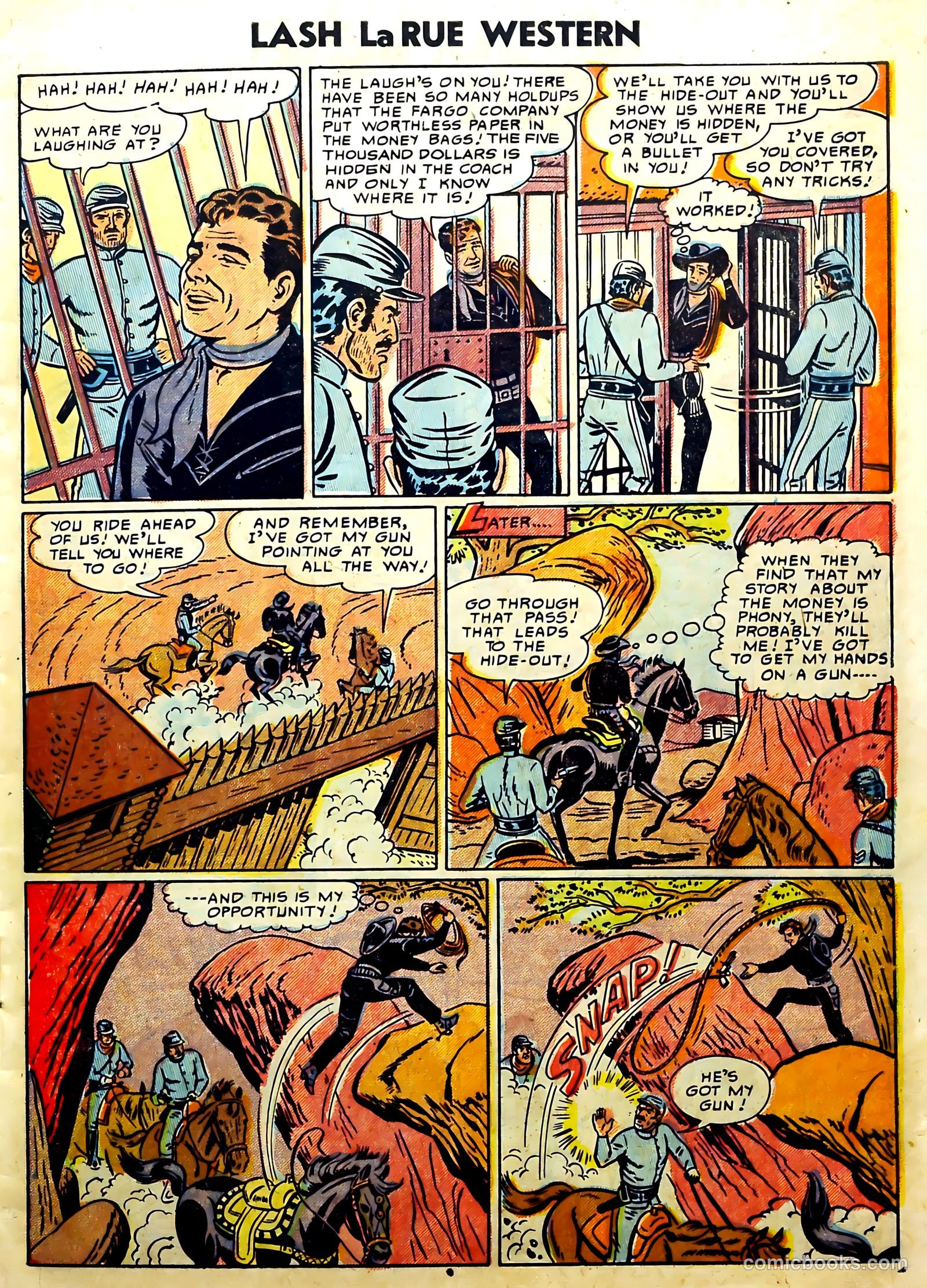 Lash La Rue Western #51 (1954) — page 15 of 36