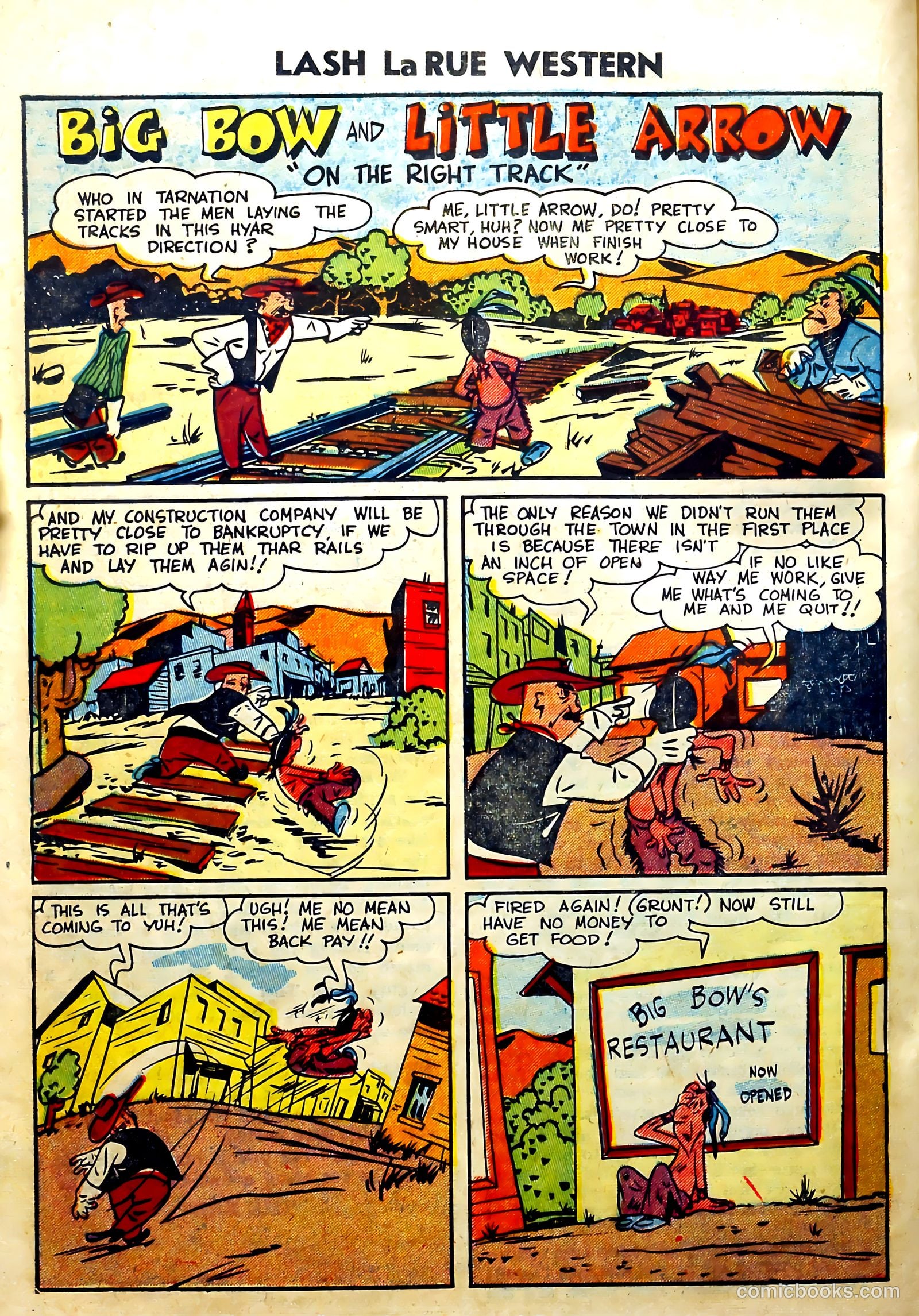 Lash La Rue Western #51 (1954) — page 22 of 36