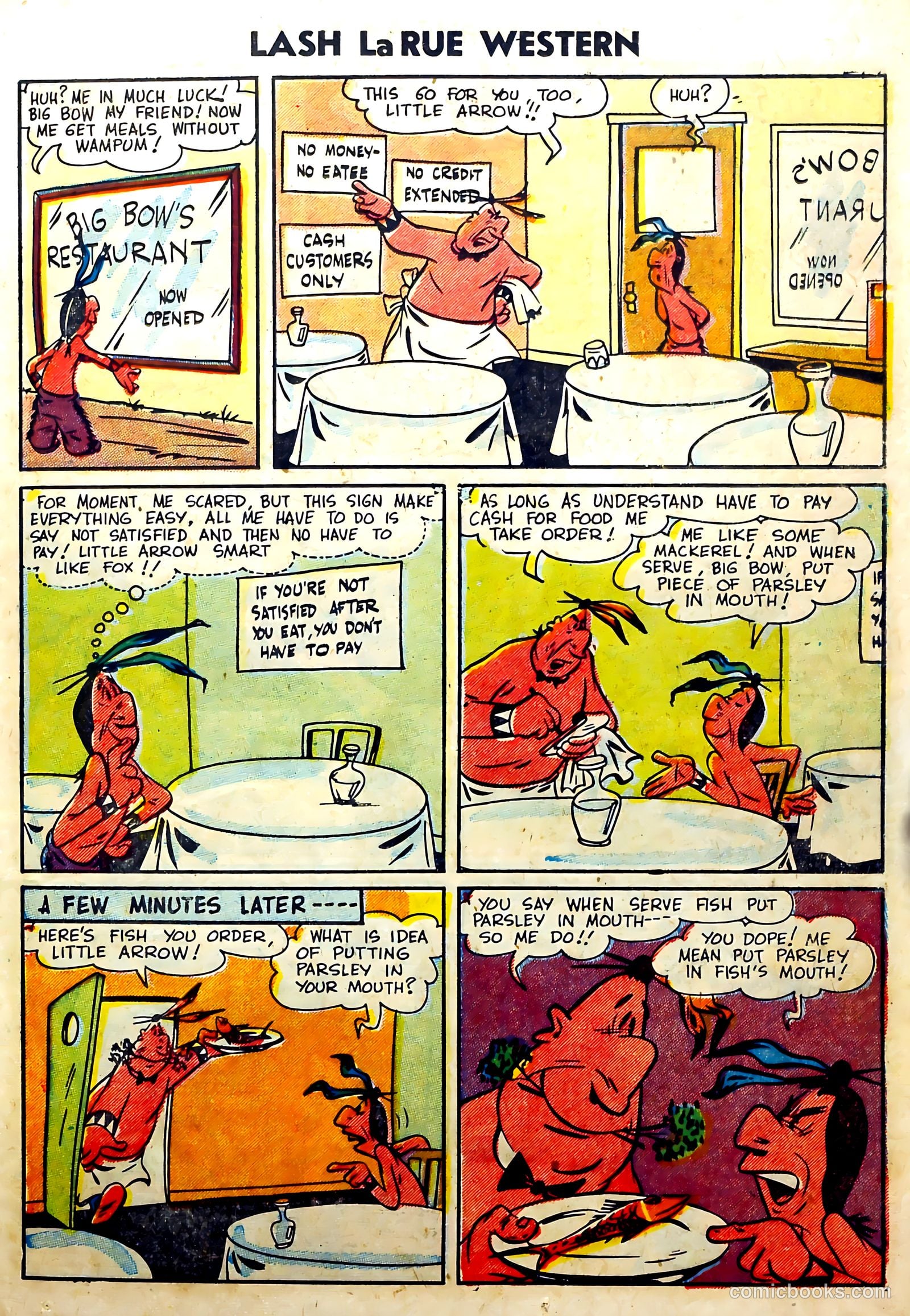 Lash La Rue Western #51 (1954) — page 23 of 36