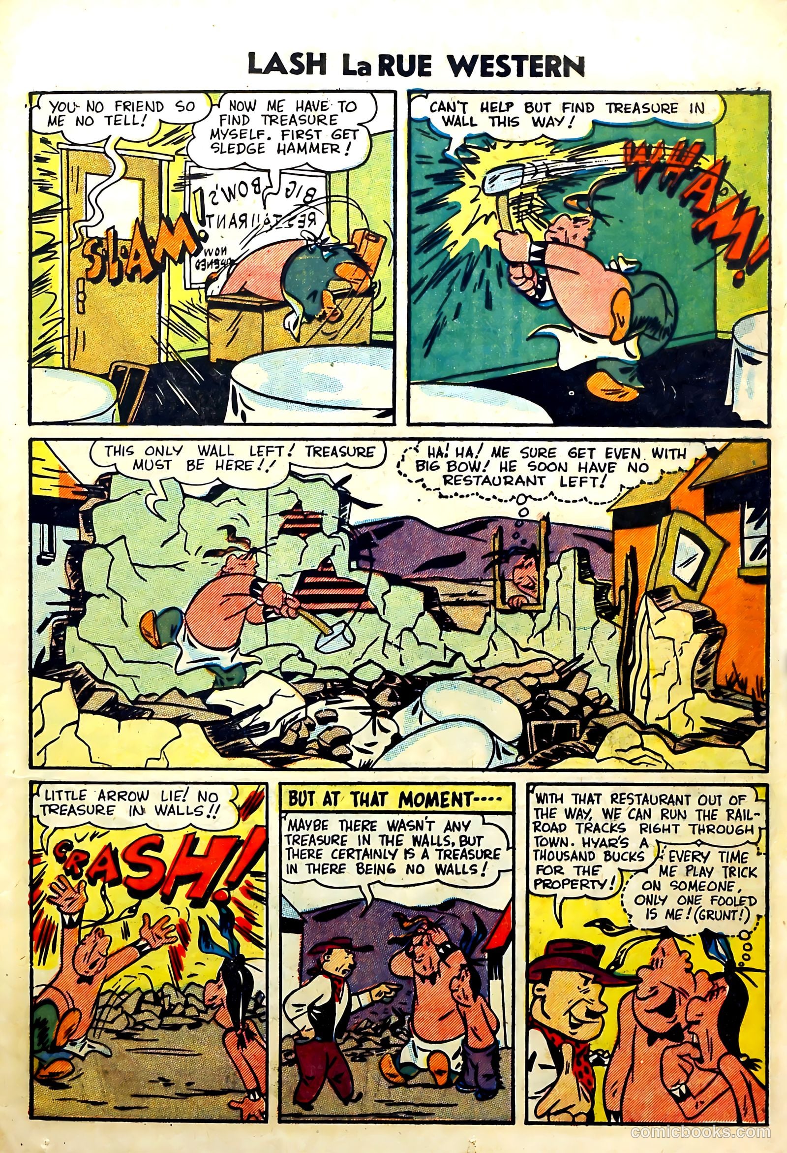 Lash La Rue Western #51 (1954) — page 25 of 36