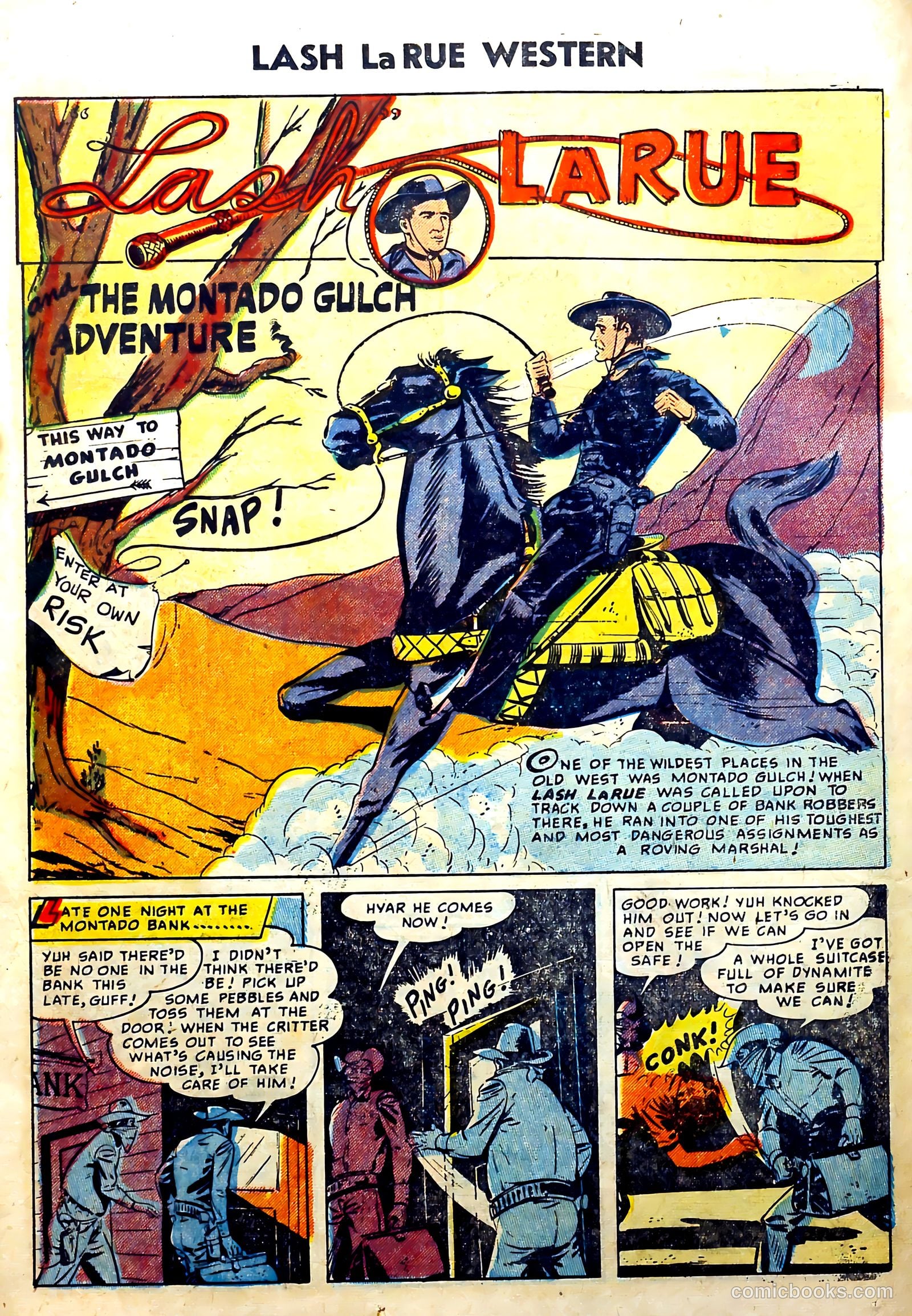 Lash La Rue Western #51 (1954) — page 26 of 36