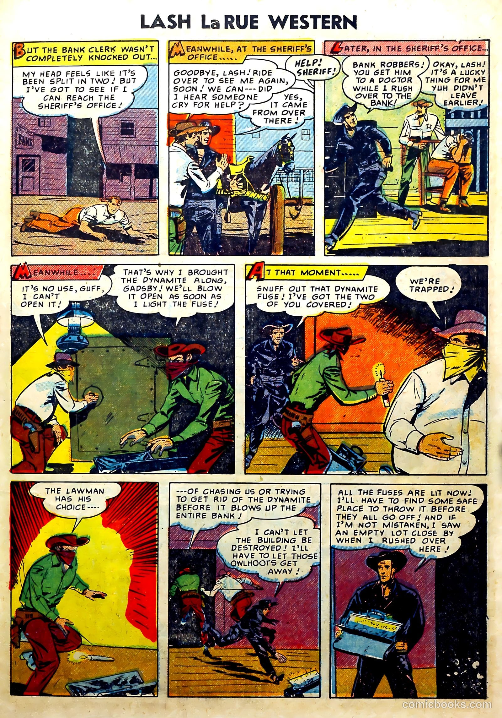 Lash La Rue Western #51 (1954) — page 27 of 36