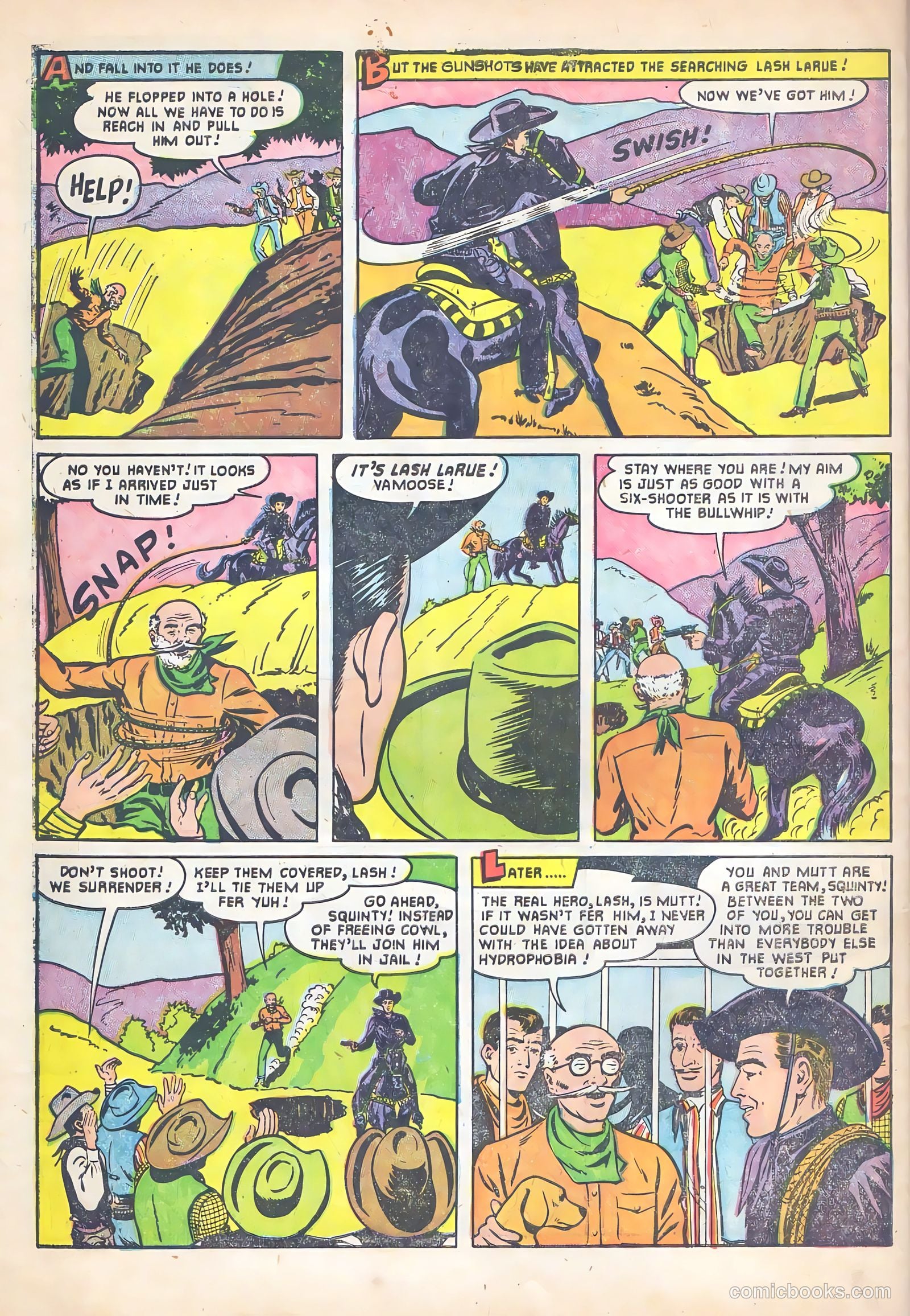 Lash La Rue Western #53 (1955) — page 34 of 36